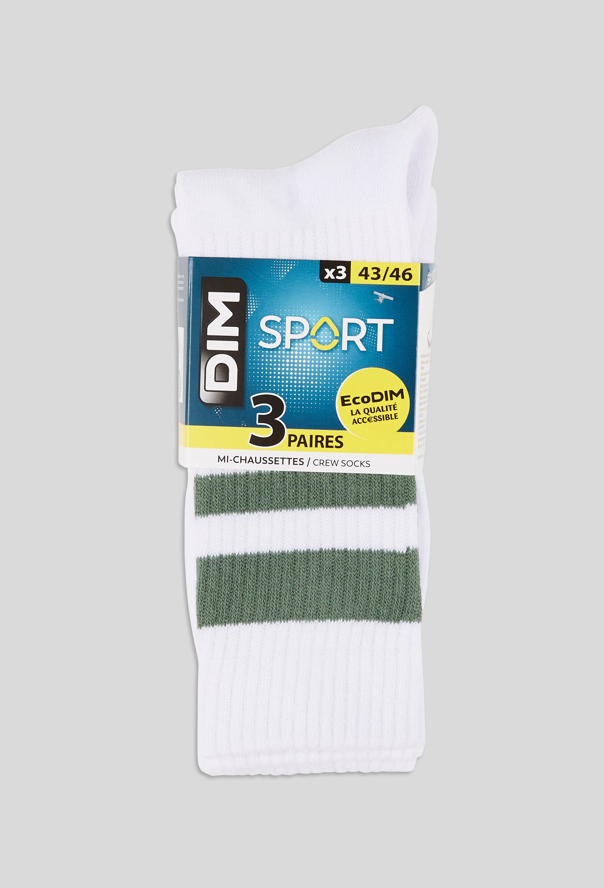 Lot de 3 paires de chaussettes - DIM, Gris, large image number 0