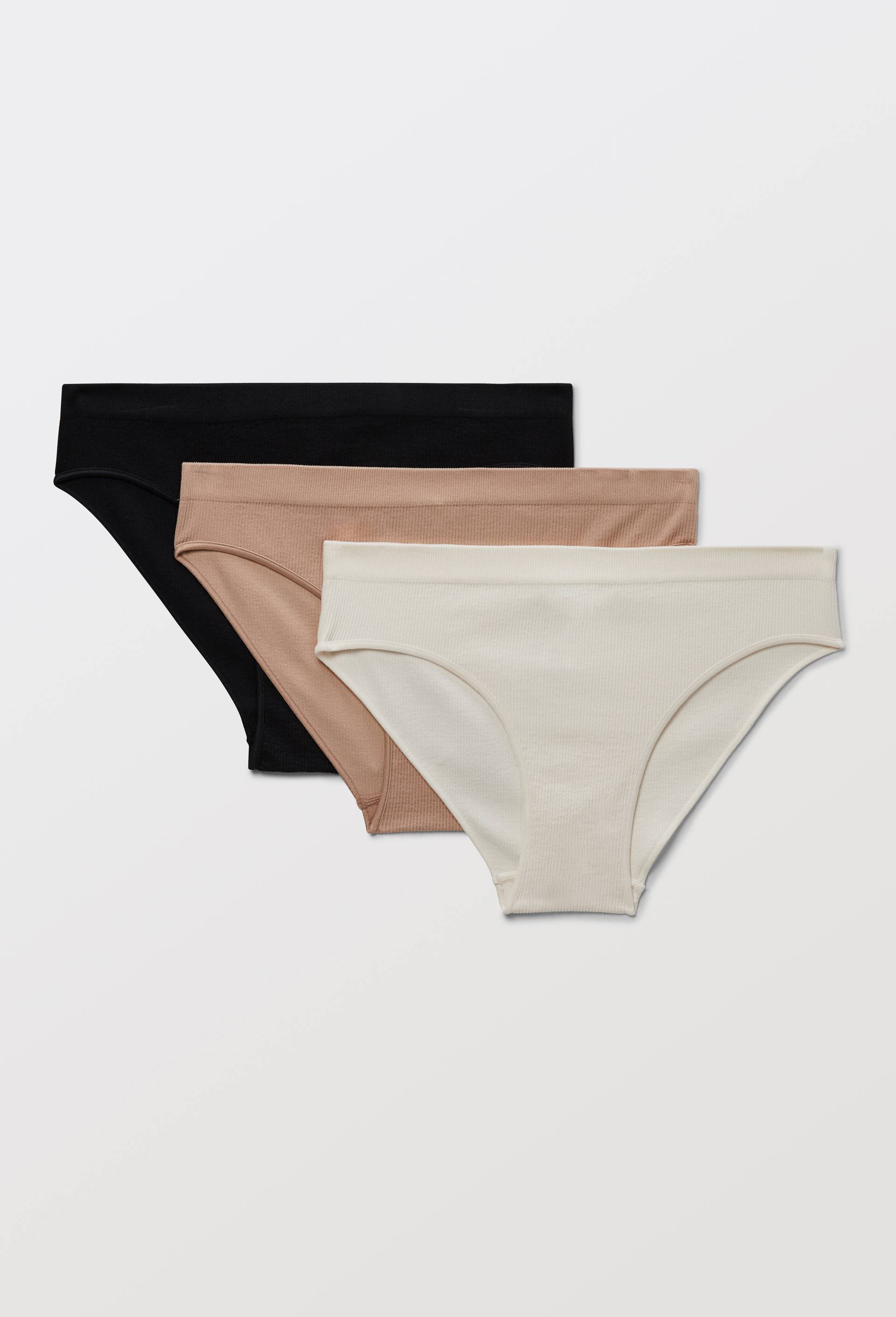 Lot de 3 culottes GABRIELLE sans coutures, Noir, large image number 0