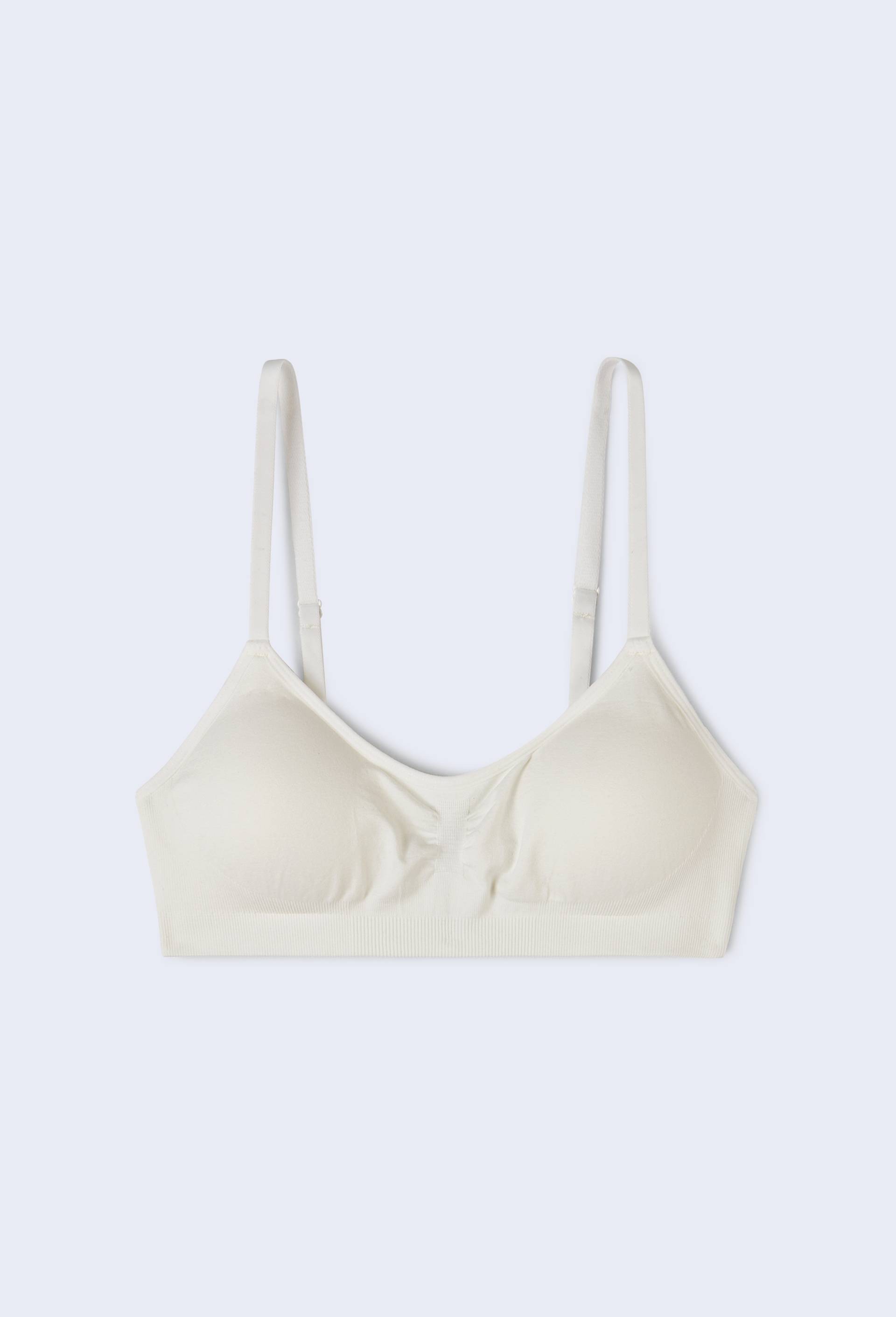 Brassi&egrave;re sans coutures avec coques amovibles, Blanc, large image number 3.0