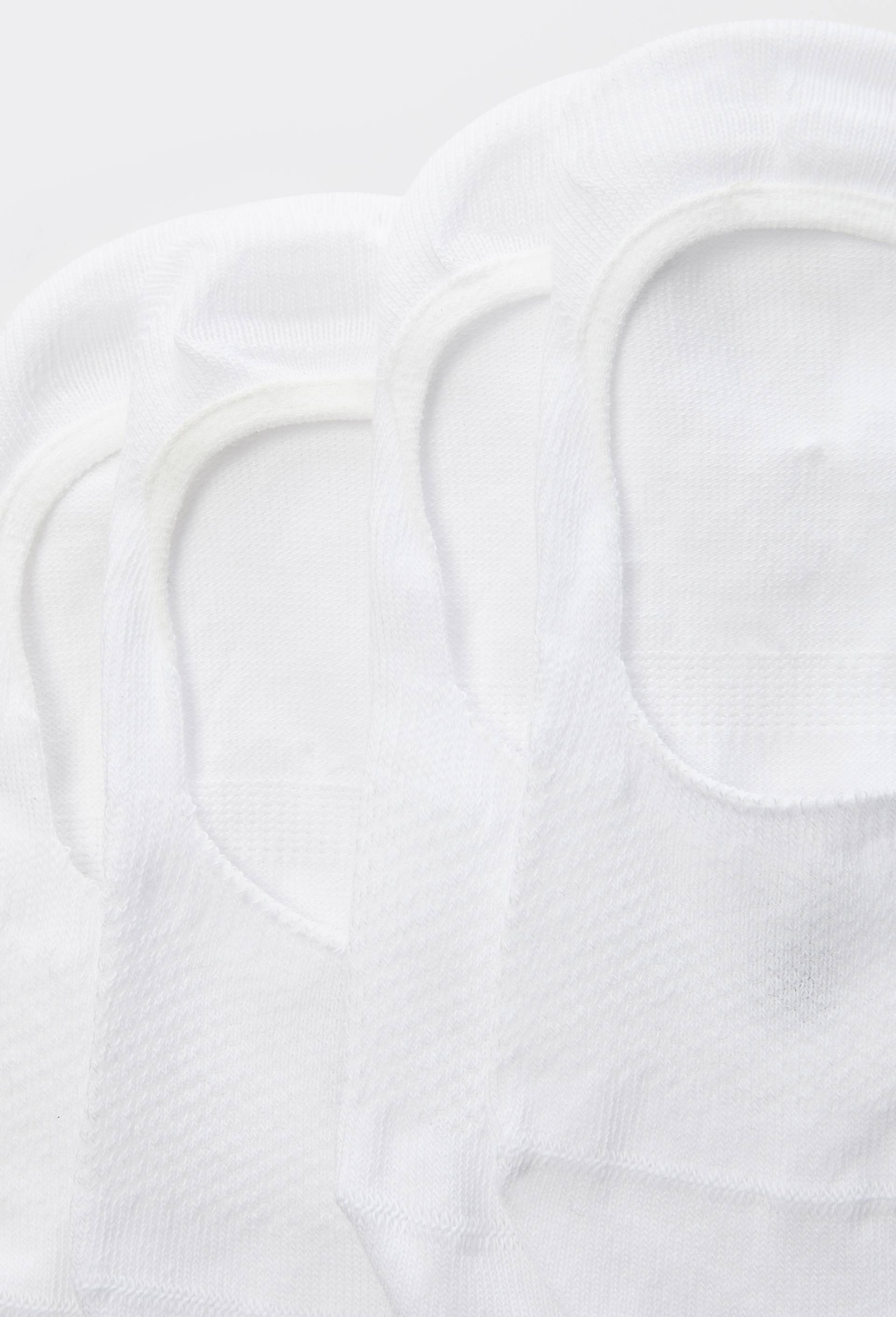 Paire de prot&egrave;ge pied en coton bio Le Bourget, Blanc, large image number 1.0