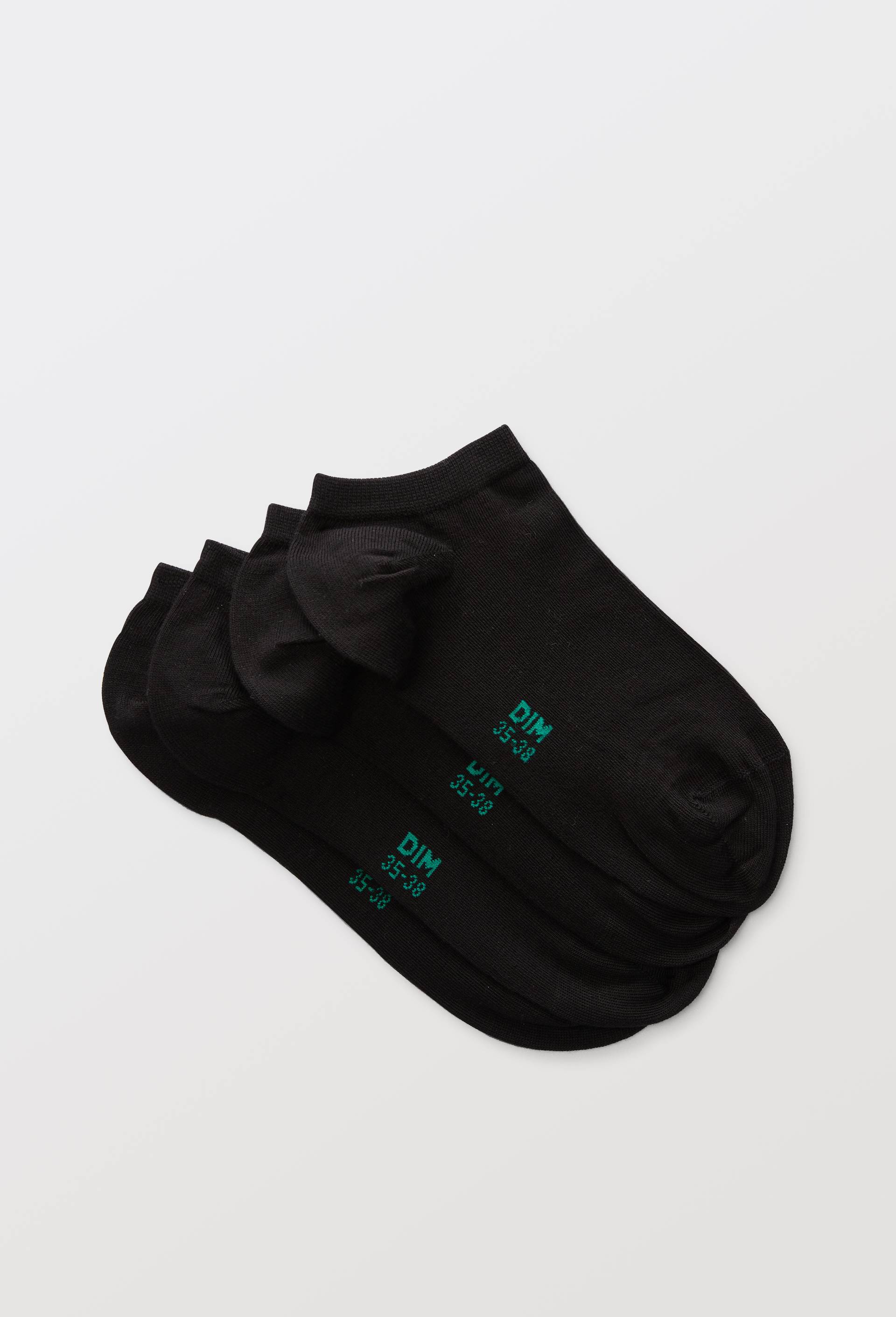 Lot de 2 paires de mini-socquettes DIM GOOD, Noir, large image number 0