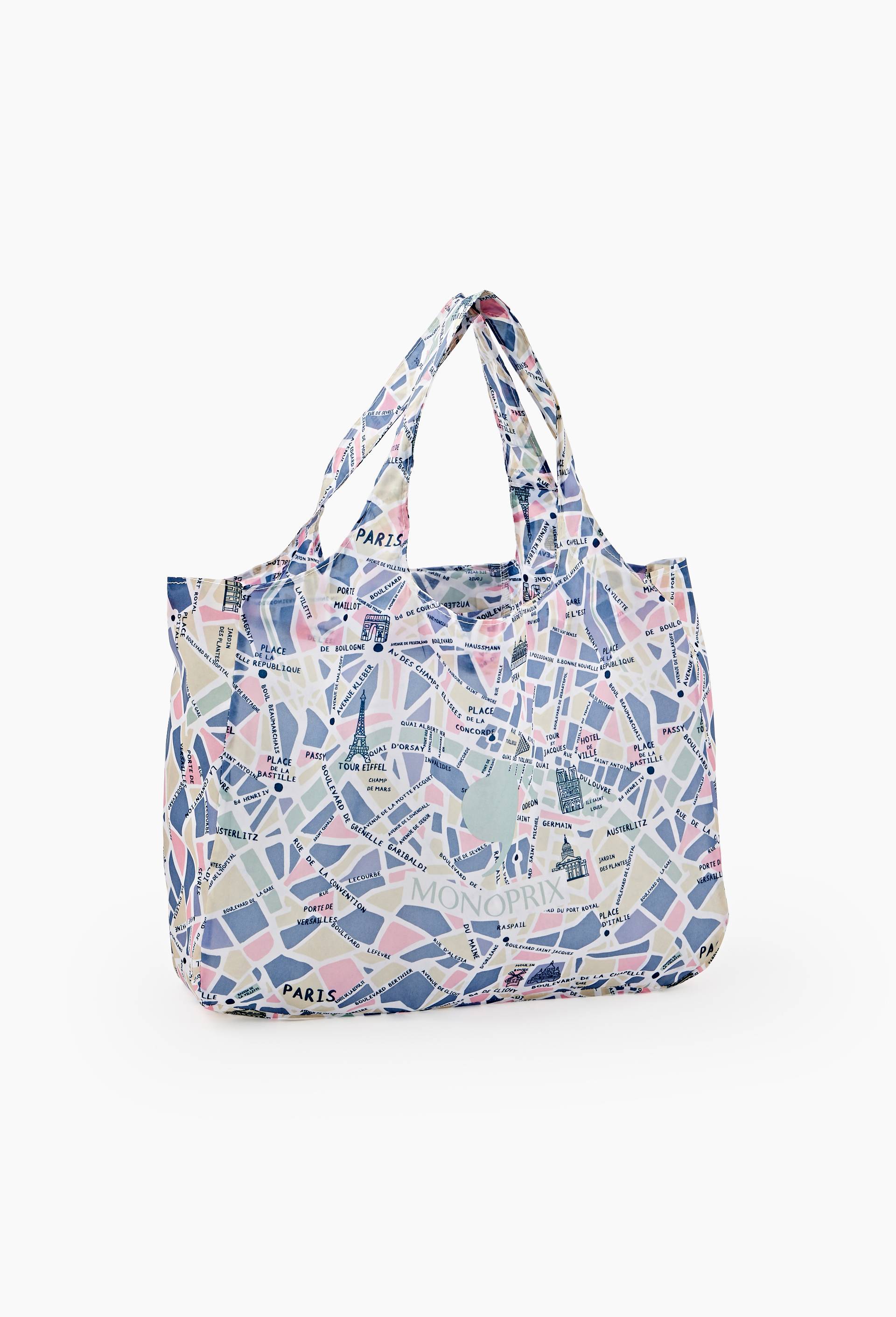 Sac dd rues de Paris, en polyester recycl&eacute;,40x11x30cm, , large image number 0