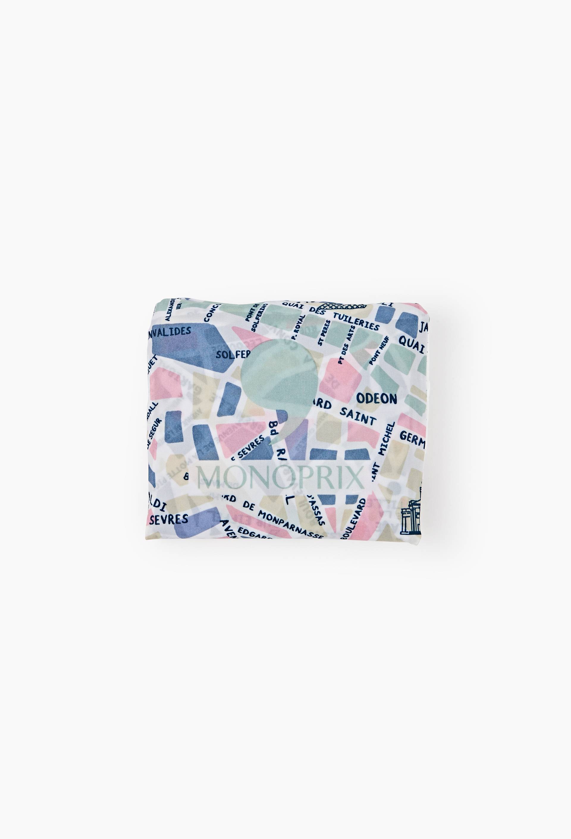 Sac dd rues de Paris, en polyester recycl&eacute;,40x11x30cm, , large image number 1