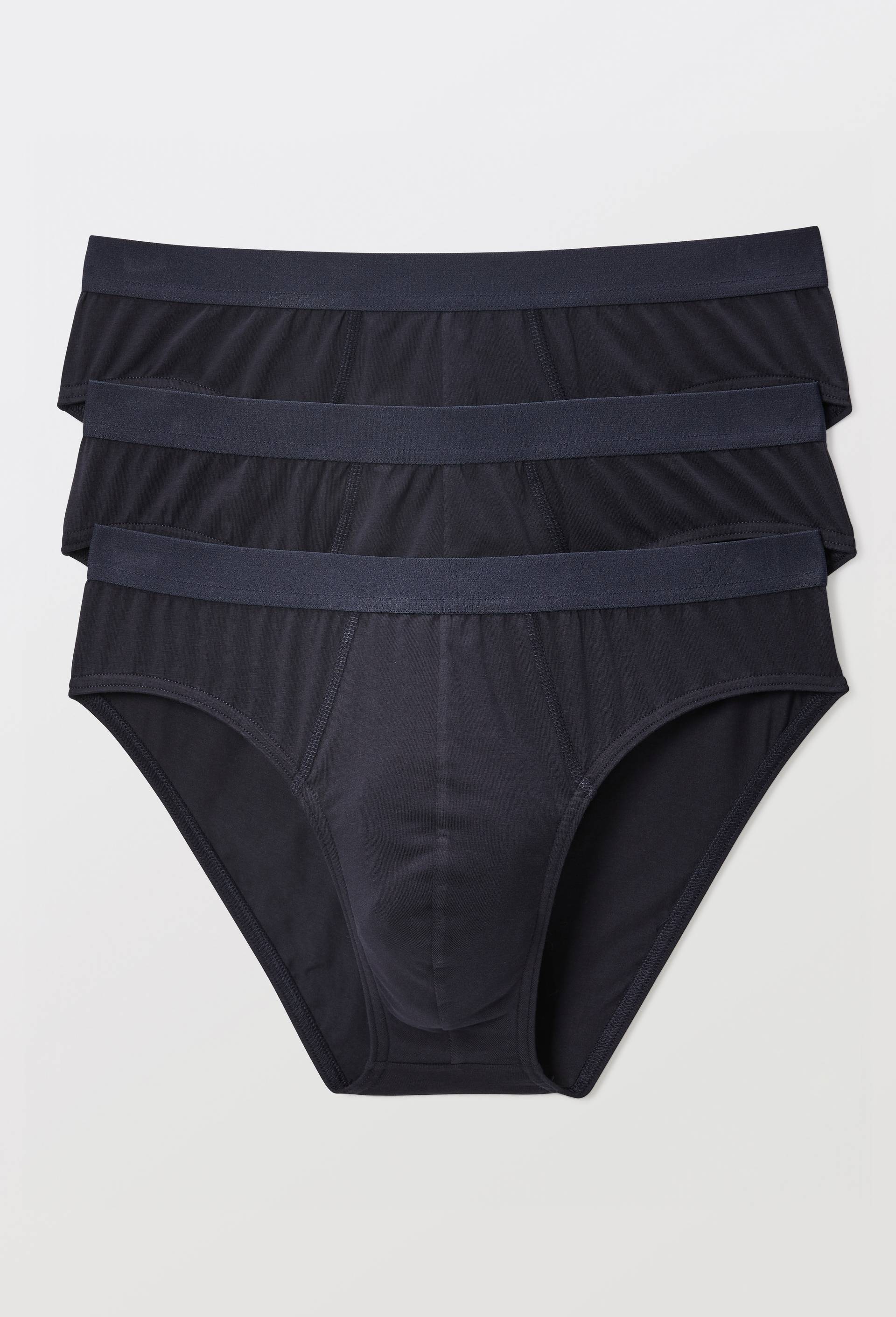 Lot de 3 slips en coton BIO GOTS, Bleu fonc&eacute;, large image number 0