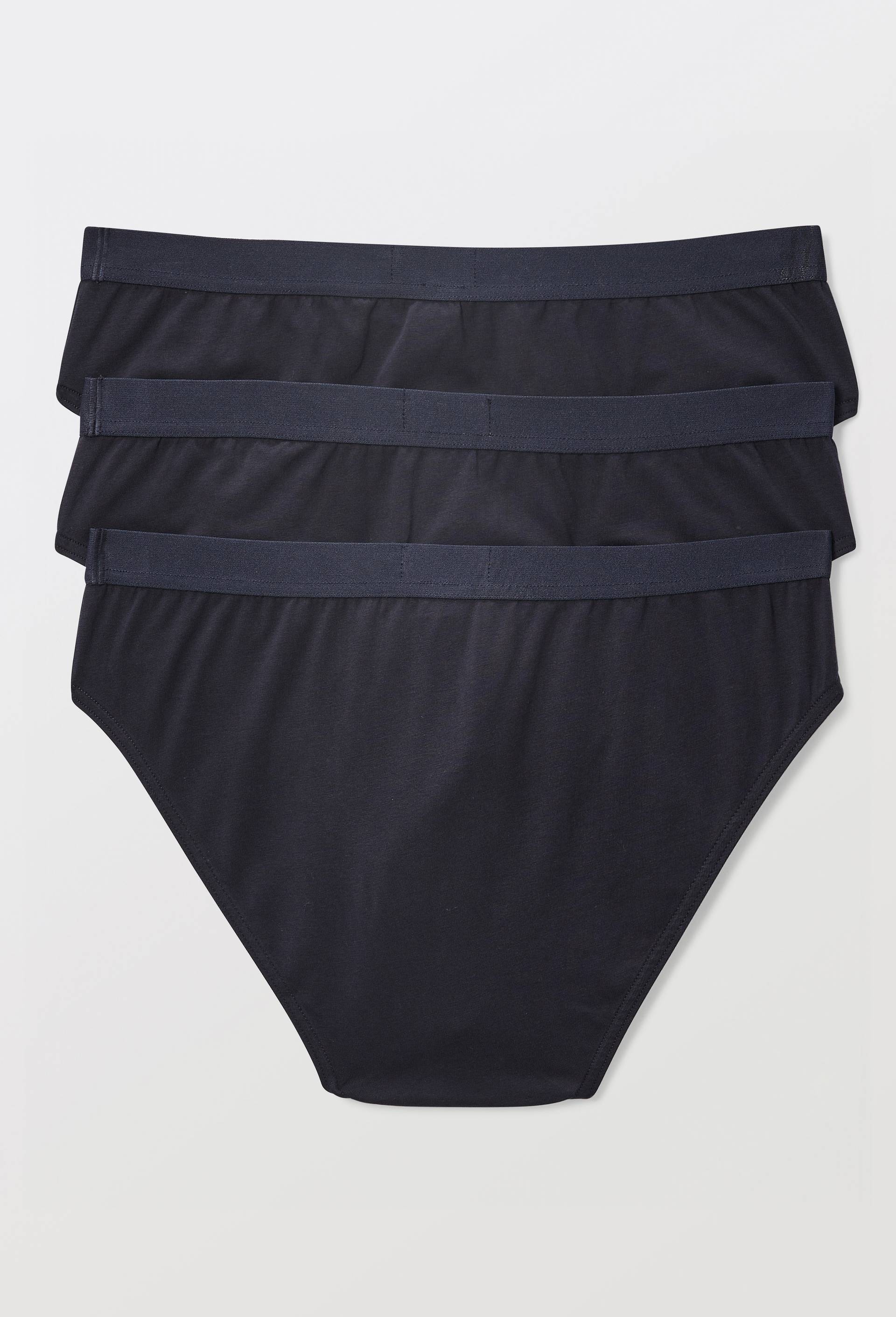 Lot de 3 slips en coton BIO GOTS, Bleu fonc&eacute;, large image number 1.0