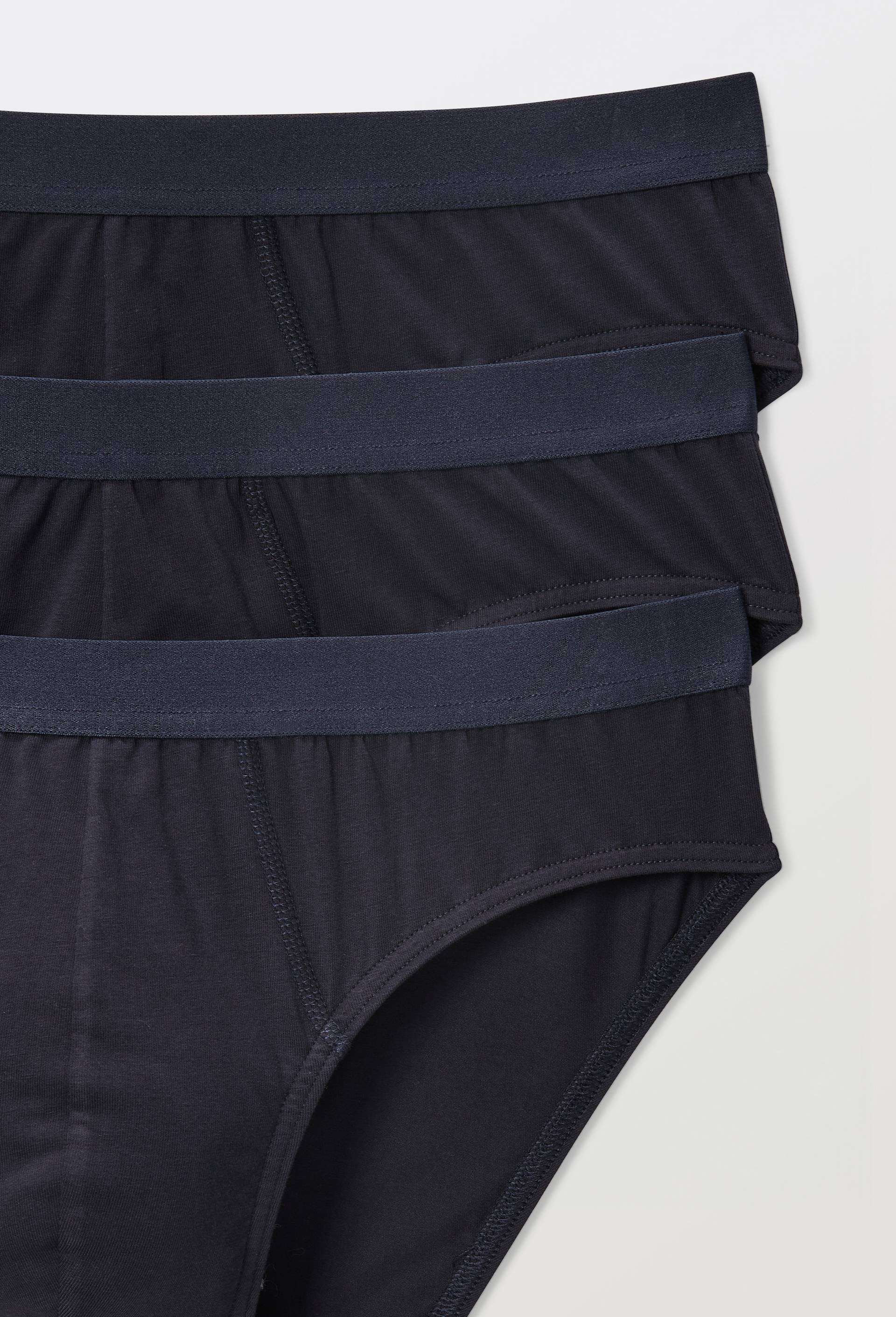 Lot de 3 slips en coton BIO GOTS, Bleu fonc&eacute;, large image number 2