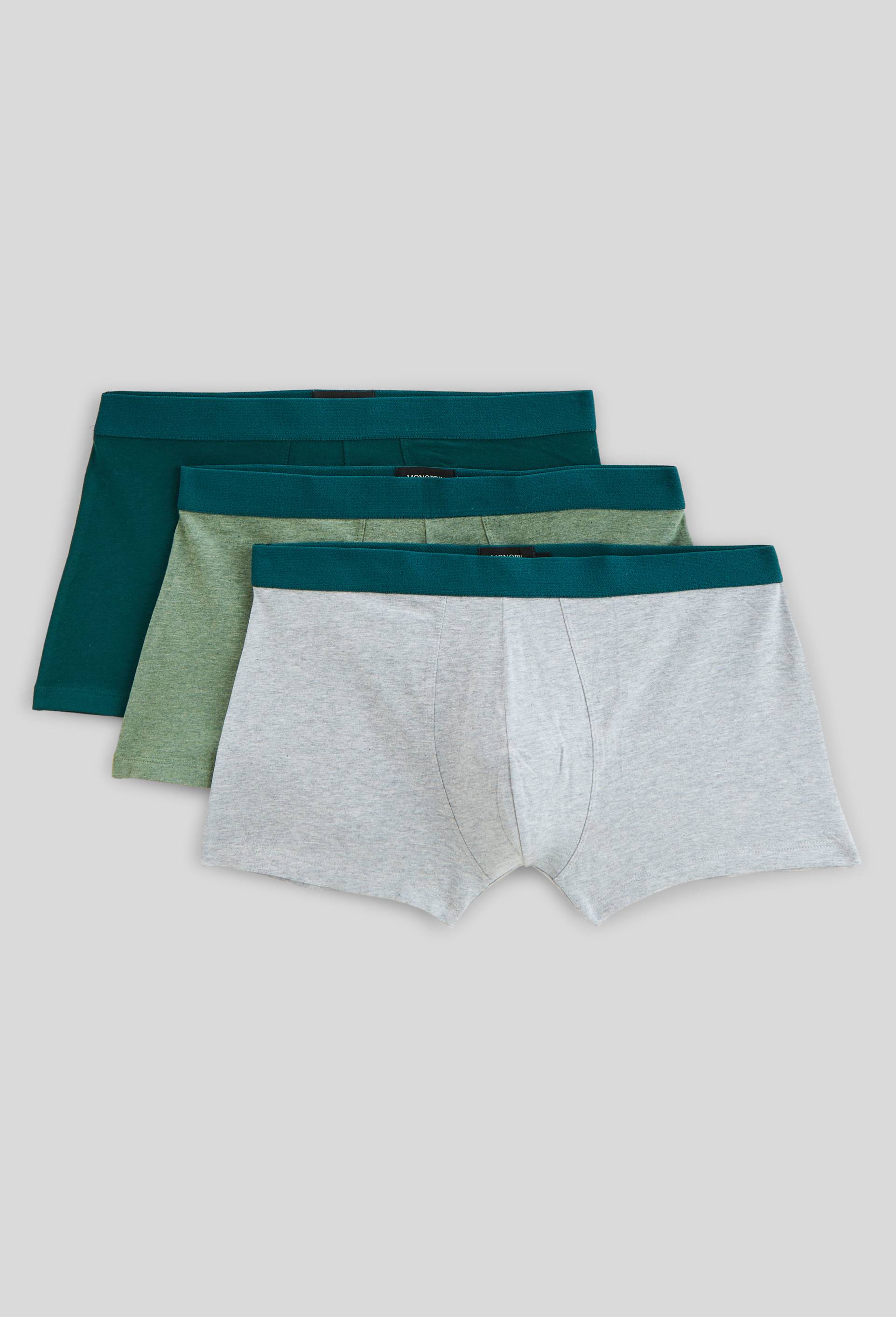 Lot de 3 boxer en coton BIO GOTS, Gris, large image number 0