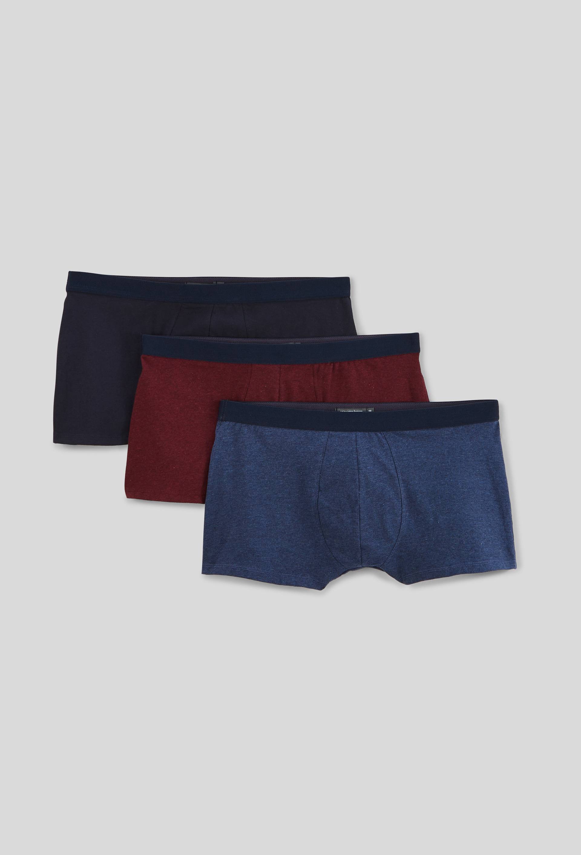 Lot de 3 boxer en coton BIO GOTS, Bleu, large image number 0