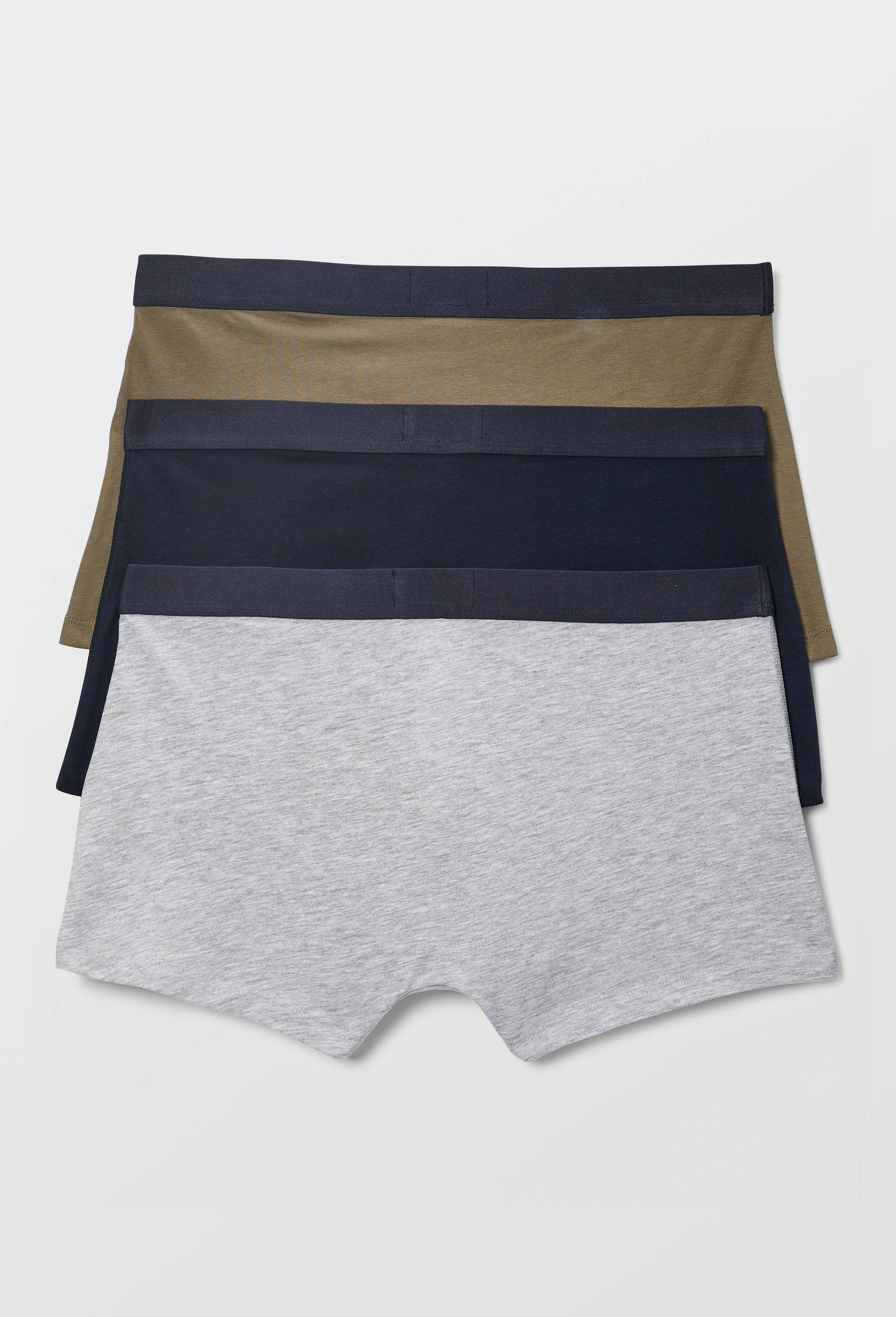Lot de 3 boxer en coton BIO GOTS, Bleu, large image number 1