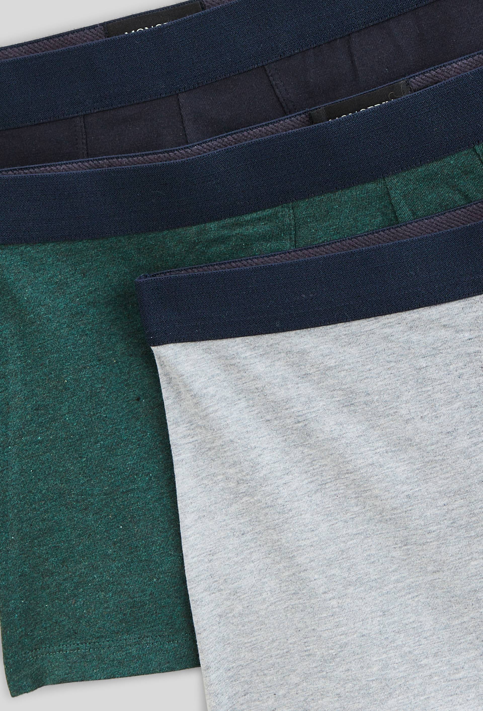 Lot de 3 boxer en coton BIO GOTS, Bleu fonc&eacute;, large image number 1