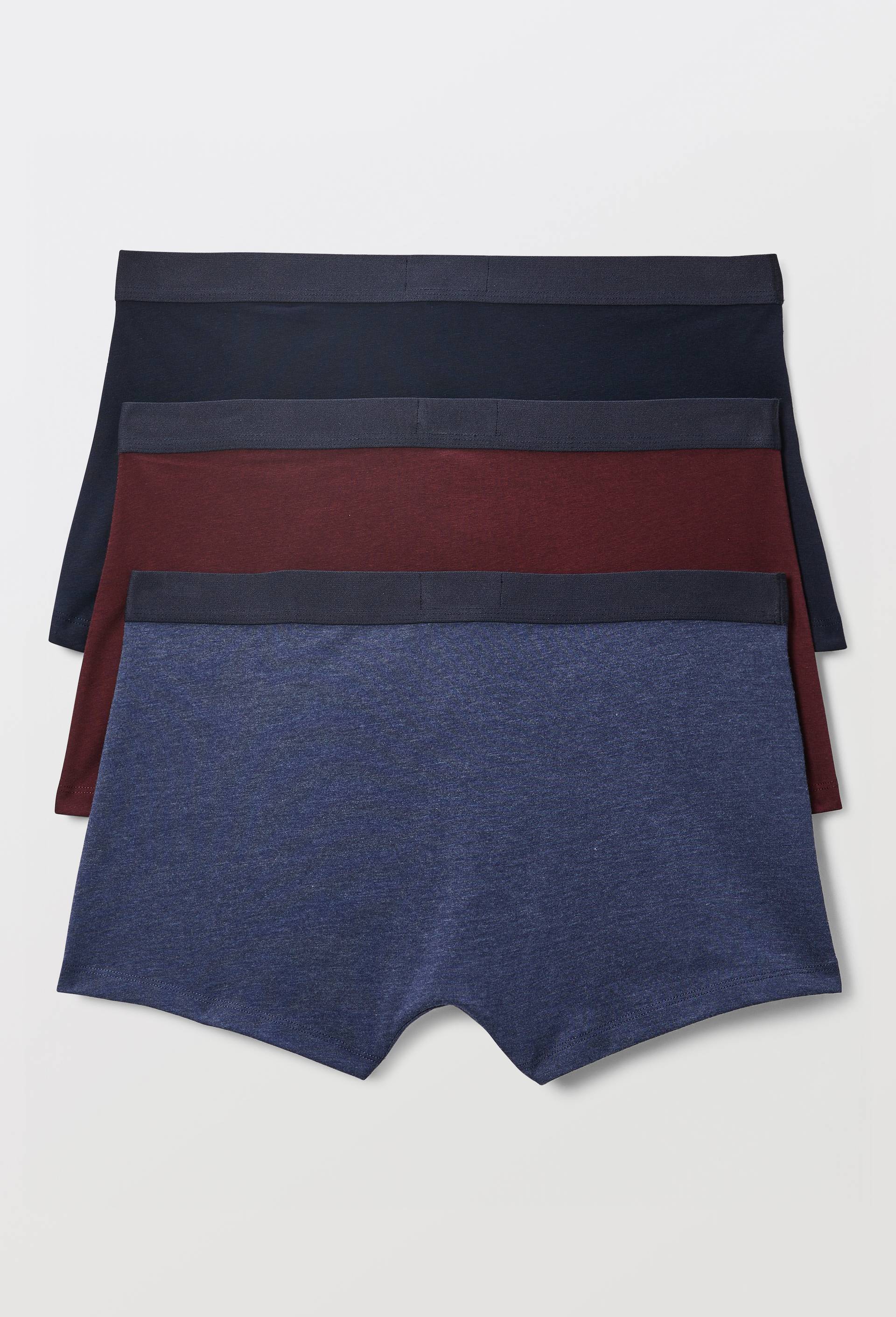 Lot de 3 boxer en coton BIO GOTS, Bleu fonc&eacute;, large image number 1
