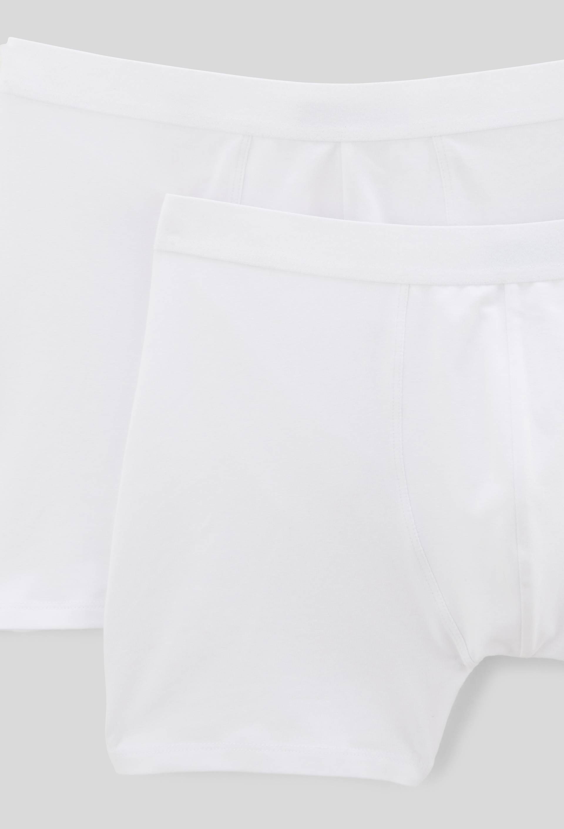 Lot de 2 boxers longs en coton BIO GOTS, Blanc, large image number 1.0