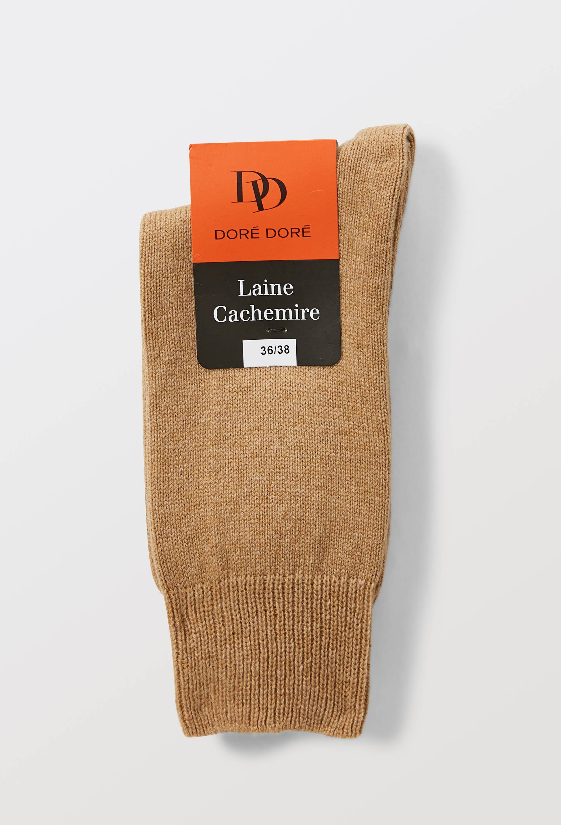 Paire de chaussettes contenant du cachemire Dor&eacute; Dor&eacute;, Beige, large image number 1