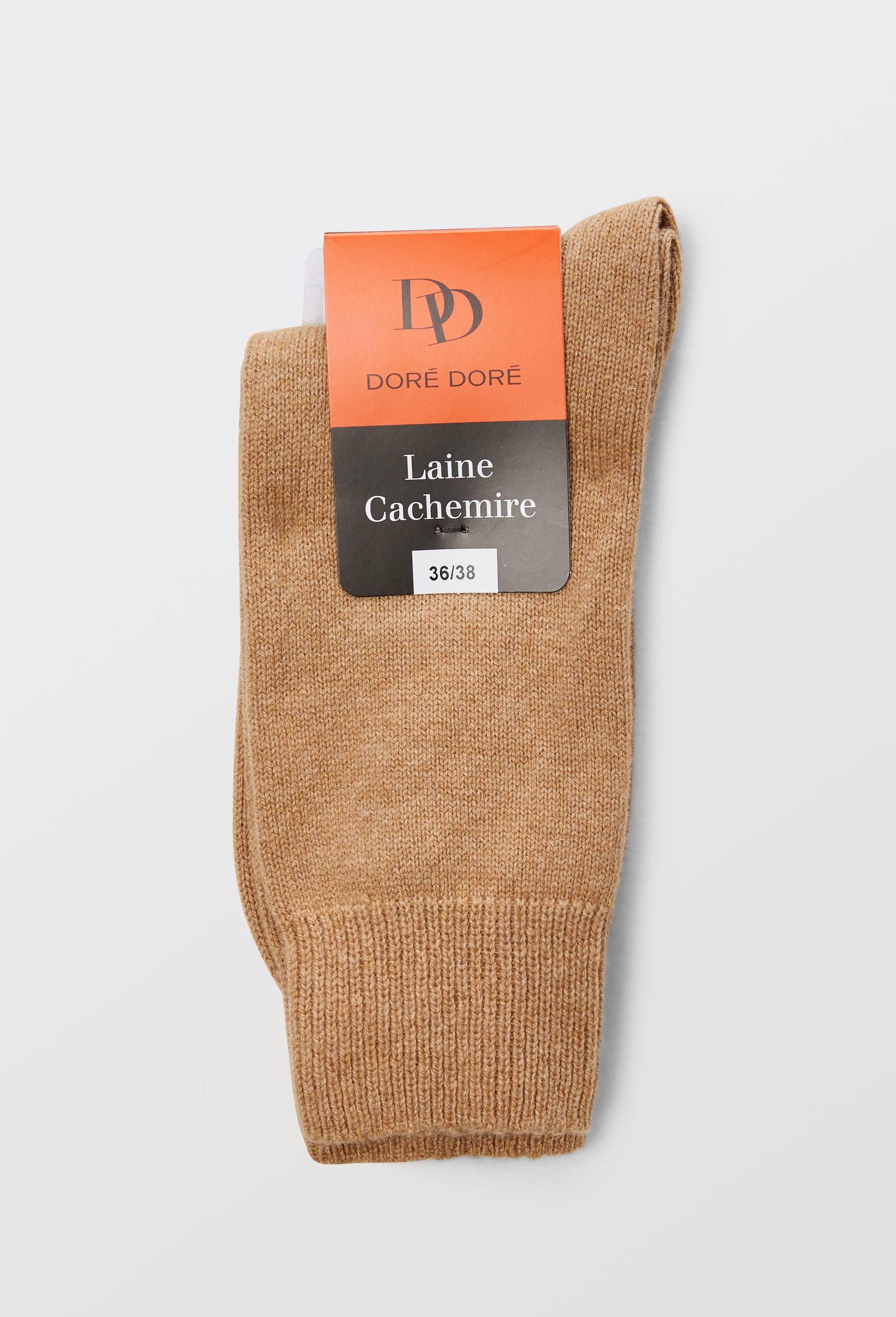 Paire de chaussettes contenant du cachemire Dor&eacute; Dor&eacute;, Beige, large image number 2