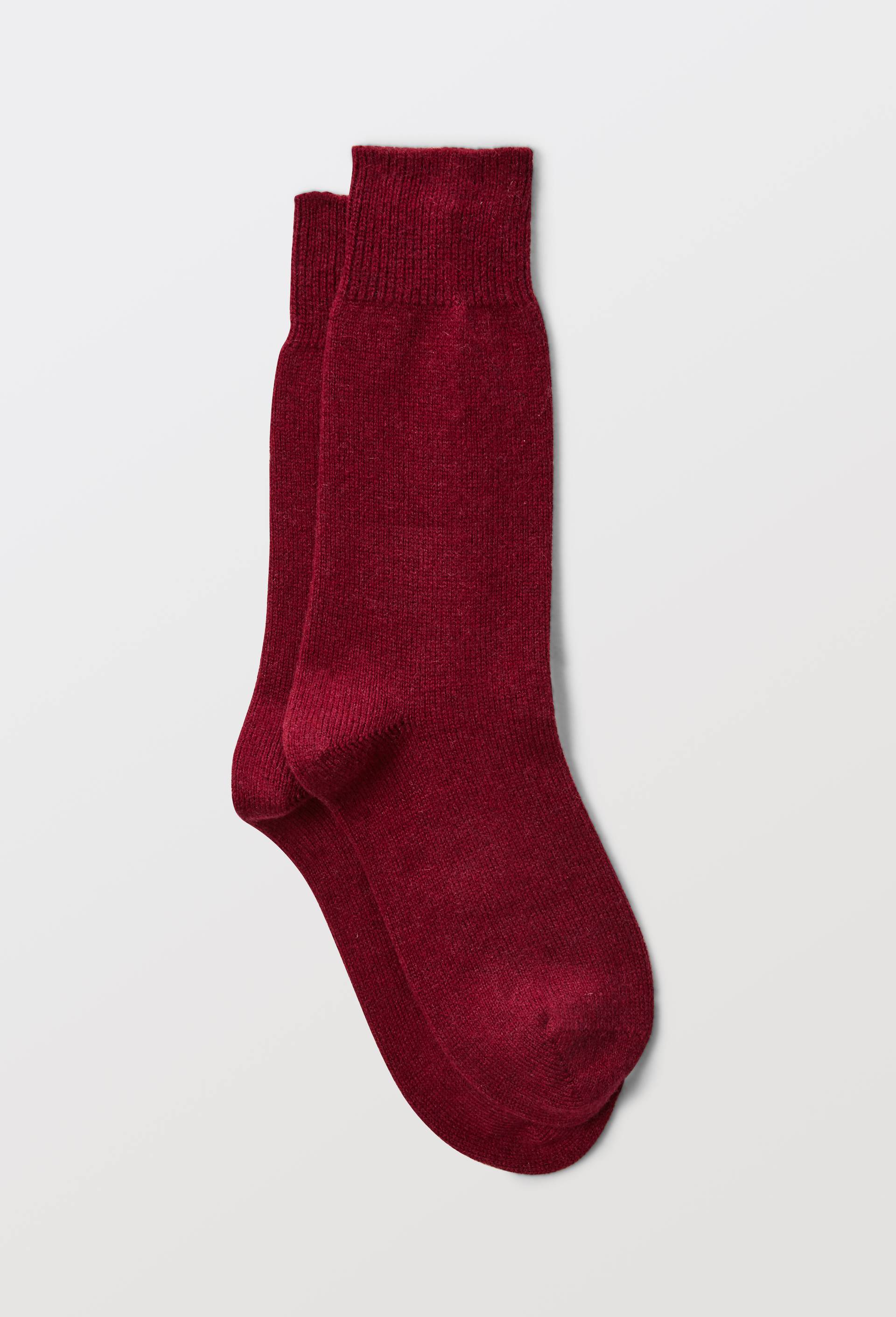 Paire de chaussettes contenant du cachemire Dor&eacute; Dor&eacute;, Rouge fonc&eacute;, large image number 1