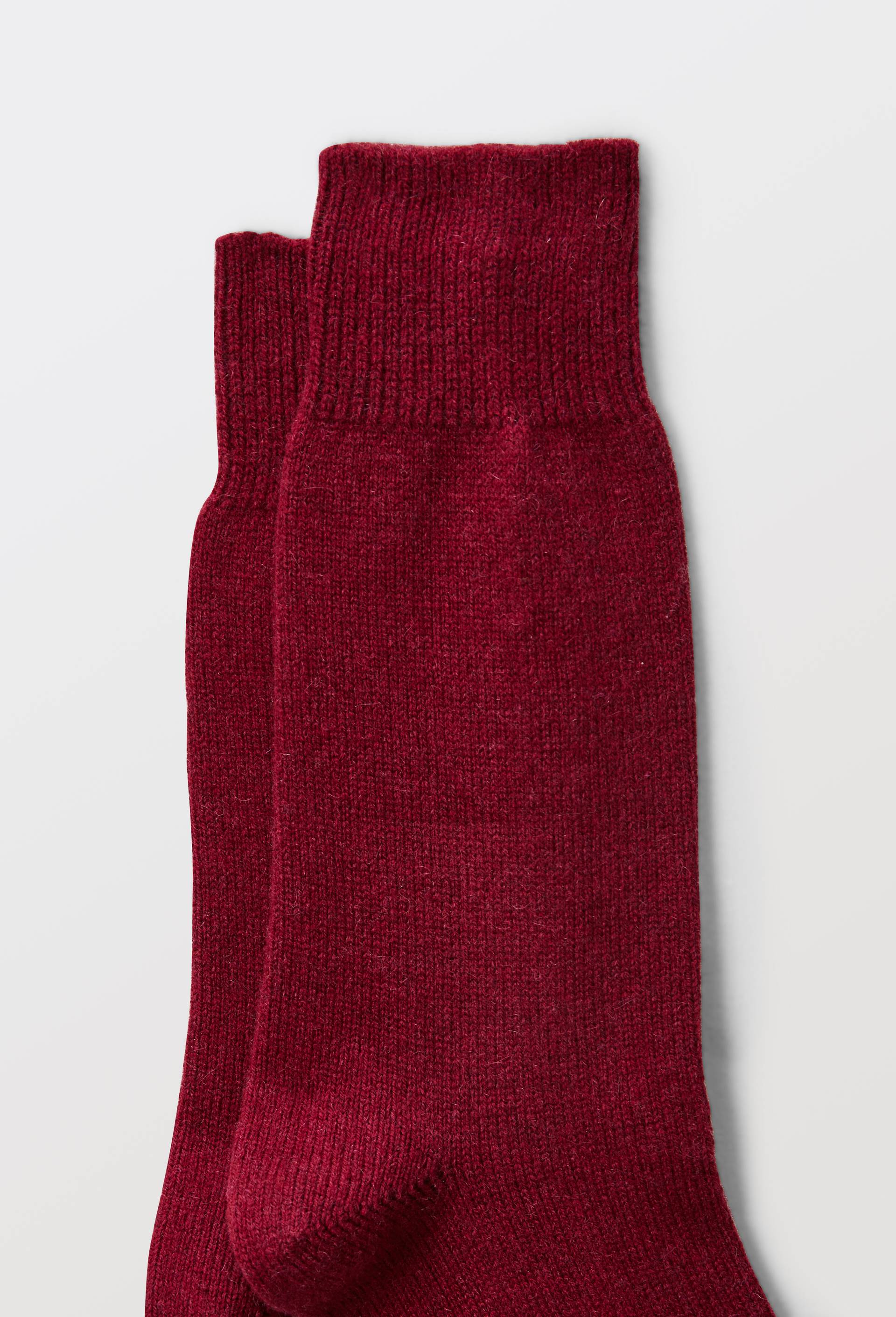 Paire de chaussettes contenant du cachemire Dor&eacute; Dor&eacute;, Rouge fonc&eacute;, large image number 2