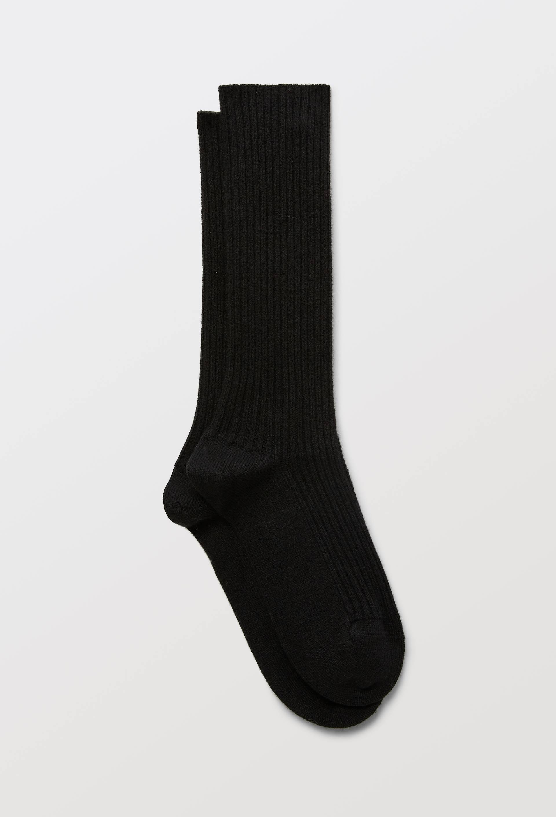 Paire de chaussettes hautes contenant du cachemire Dore Dore, Noir, large image number 0