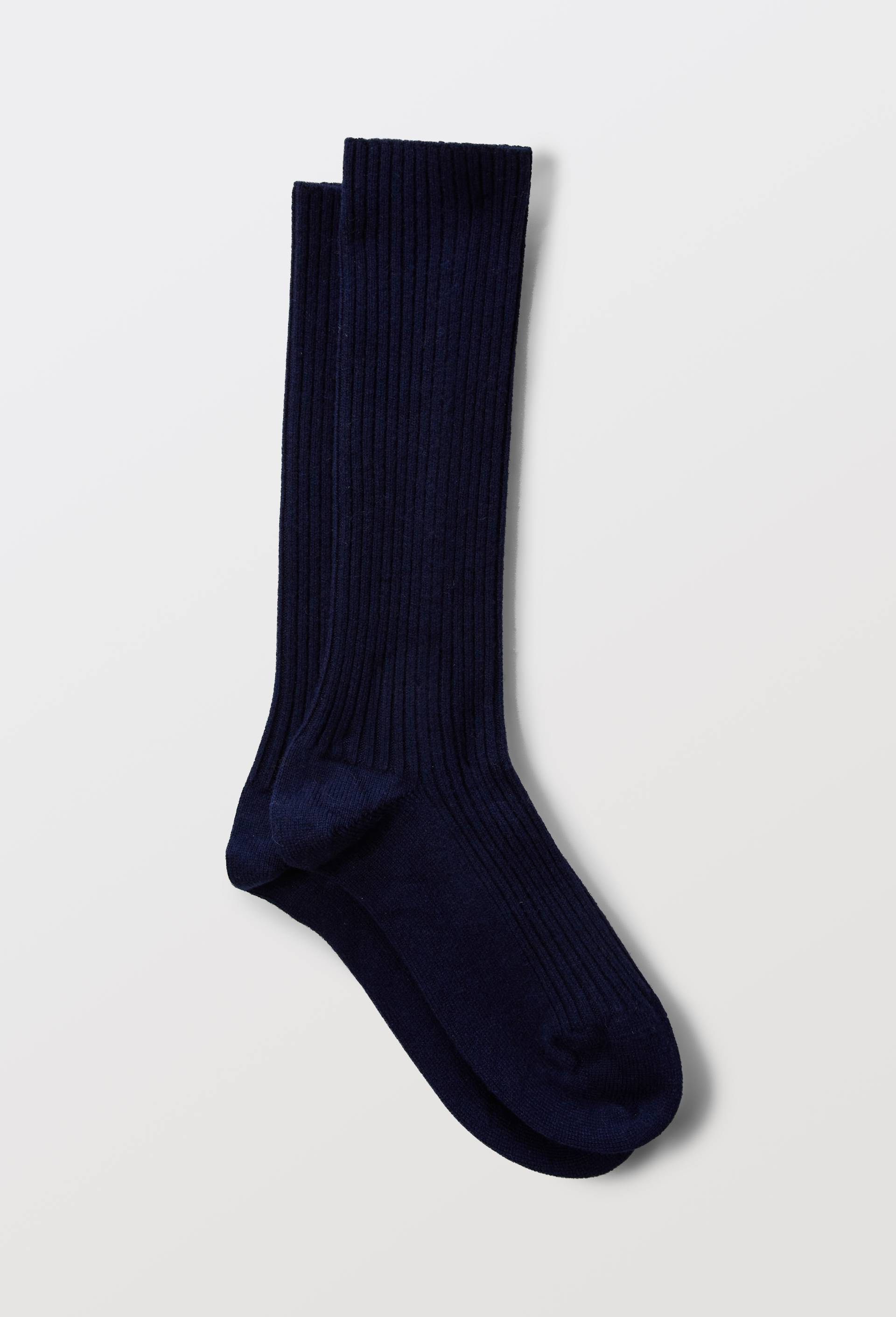 Paire de chaussettes hautes contenant du cachemire Dore Dore, Bleu fonc&eacute;, large image number 0