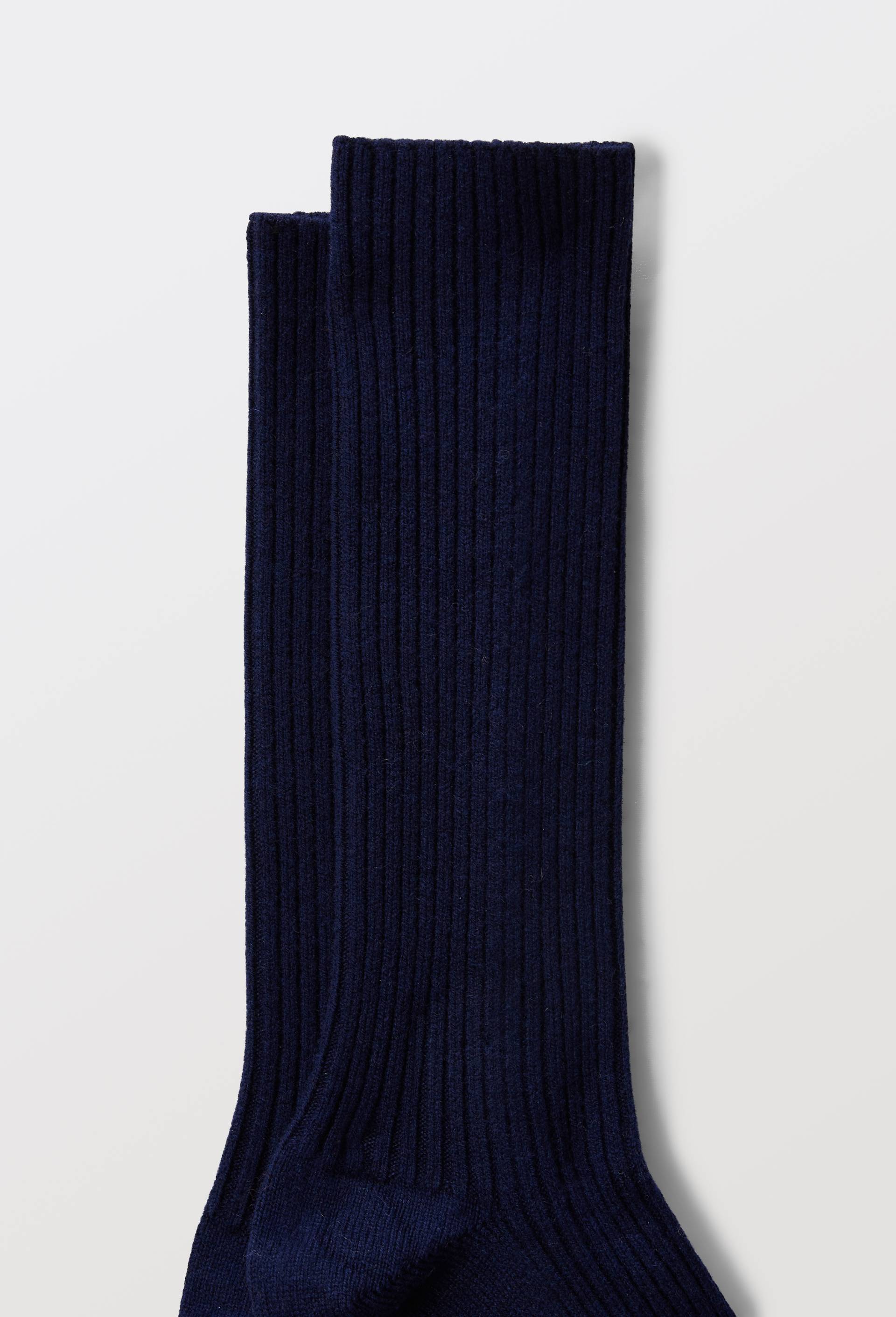 Paire de chaussettes hautes contenant du cachemire Dore Dore, Bleu fonc&eacute;, large image number 1