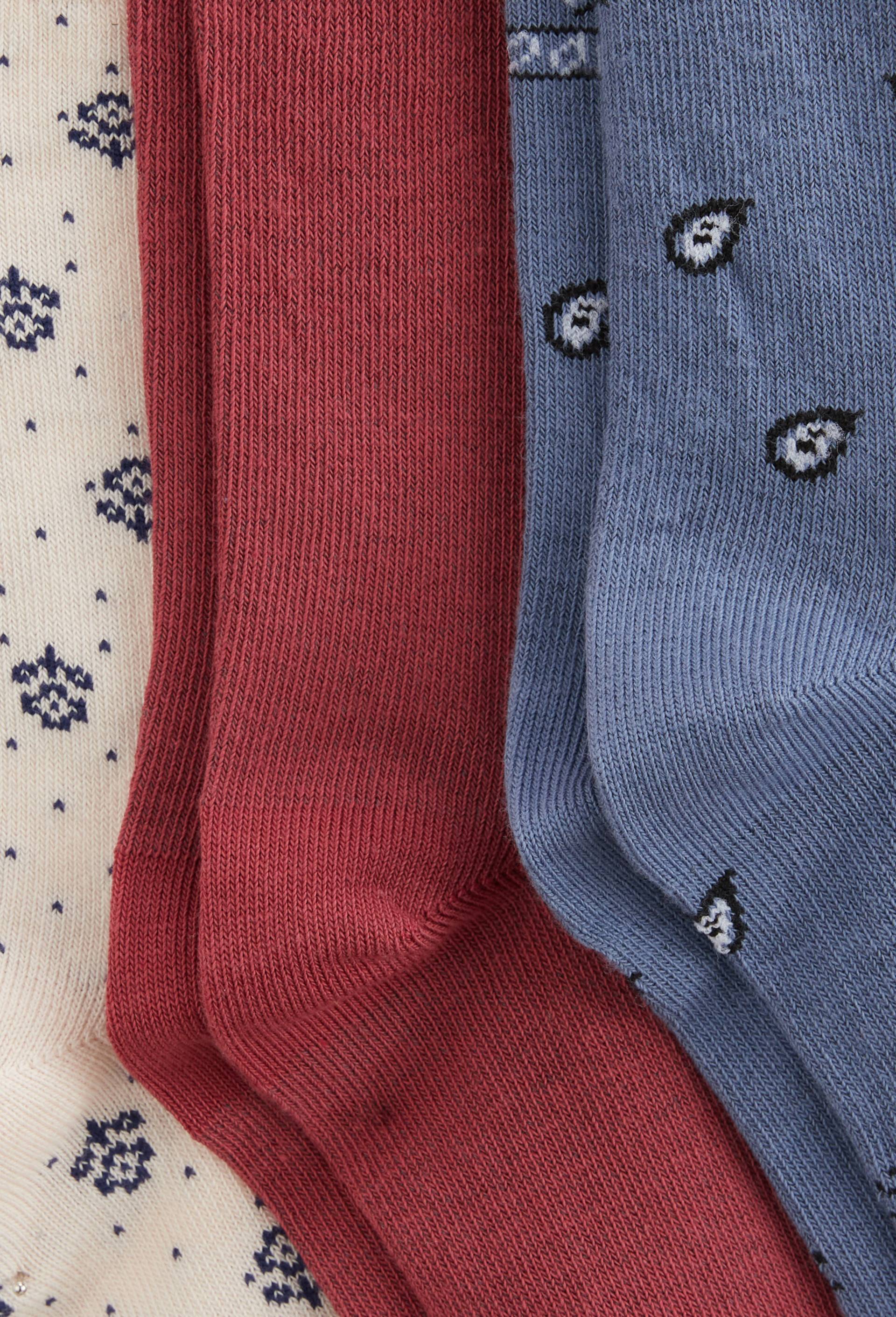 Lot de 3 paires de chaussettes, Rouge fonc&eacute;, large image number 1
