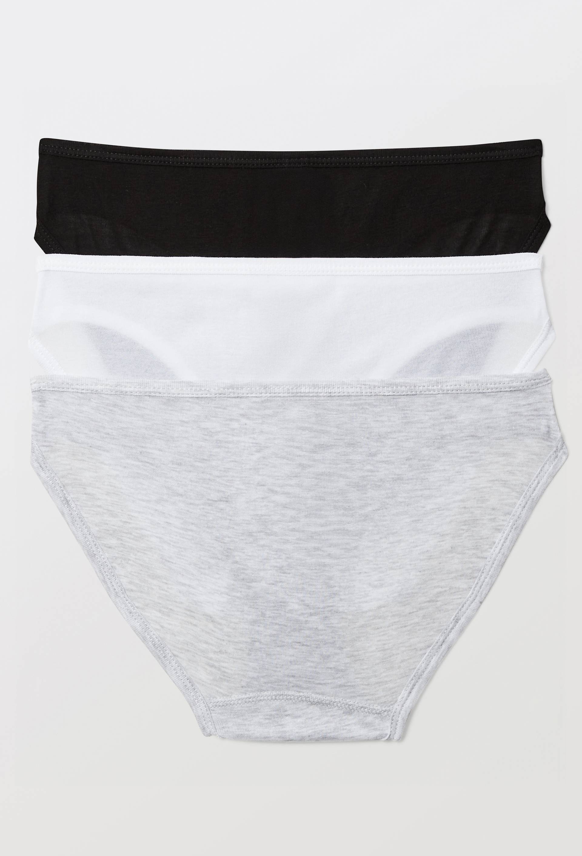 Lot de 3 culottes en coton PETIT BATEAU, Gris, large image number 1