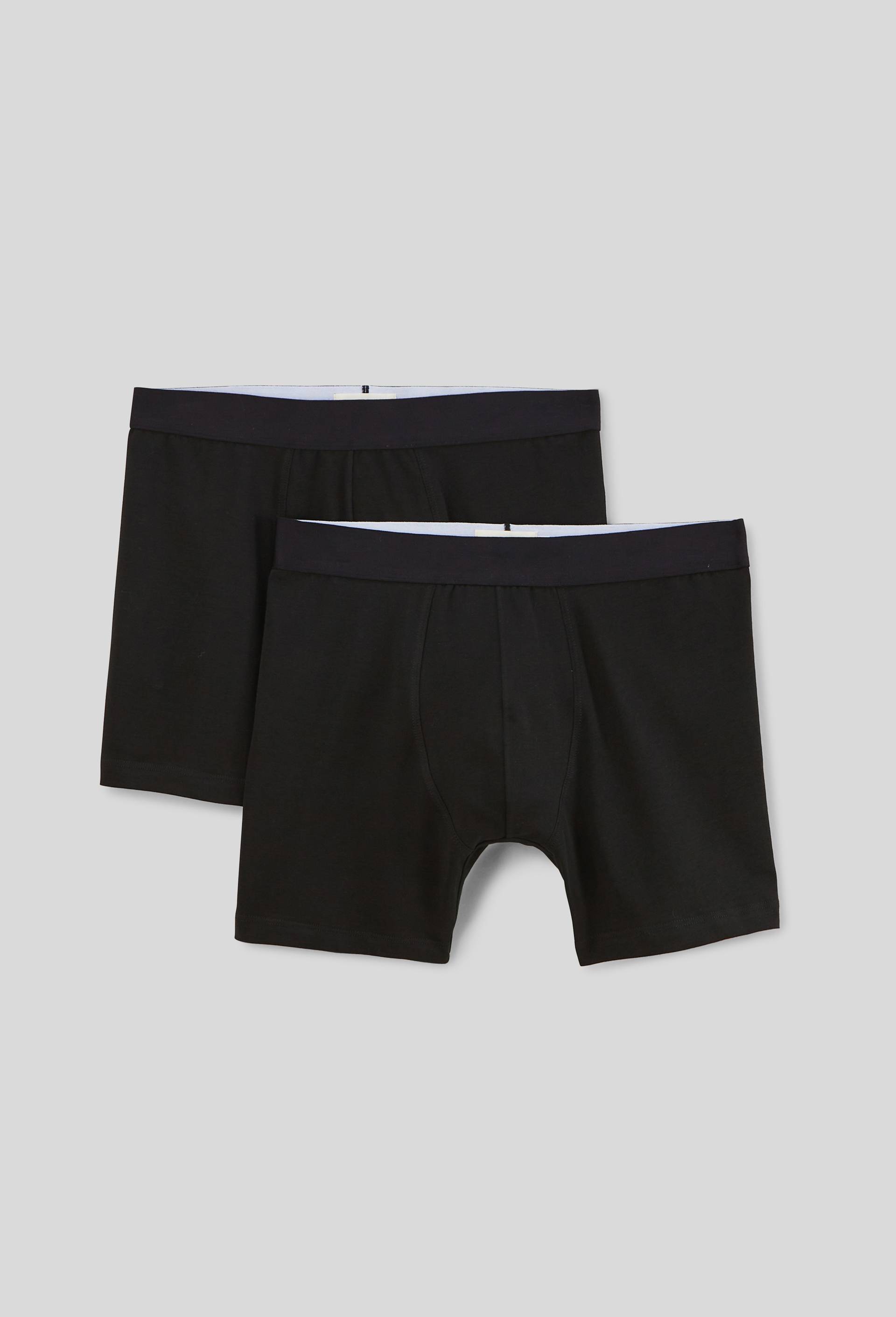 Lot de 2 boxers long premium en coton BIO, Noir, swatch image