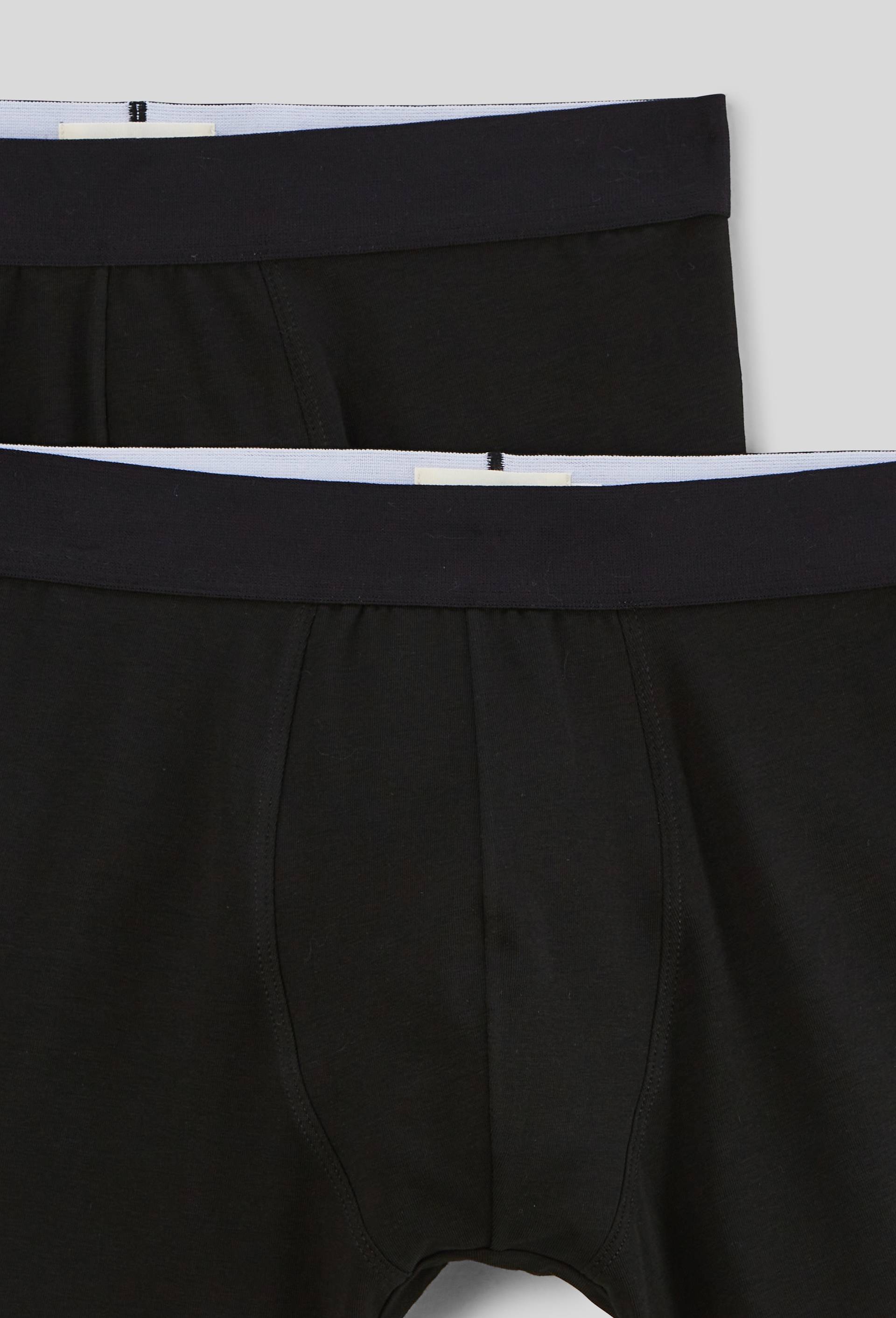Lot de 2 boxers long premium en coton BIO, Noir, large image number 1