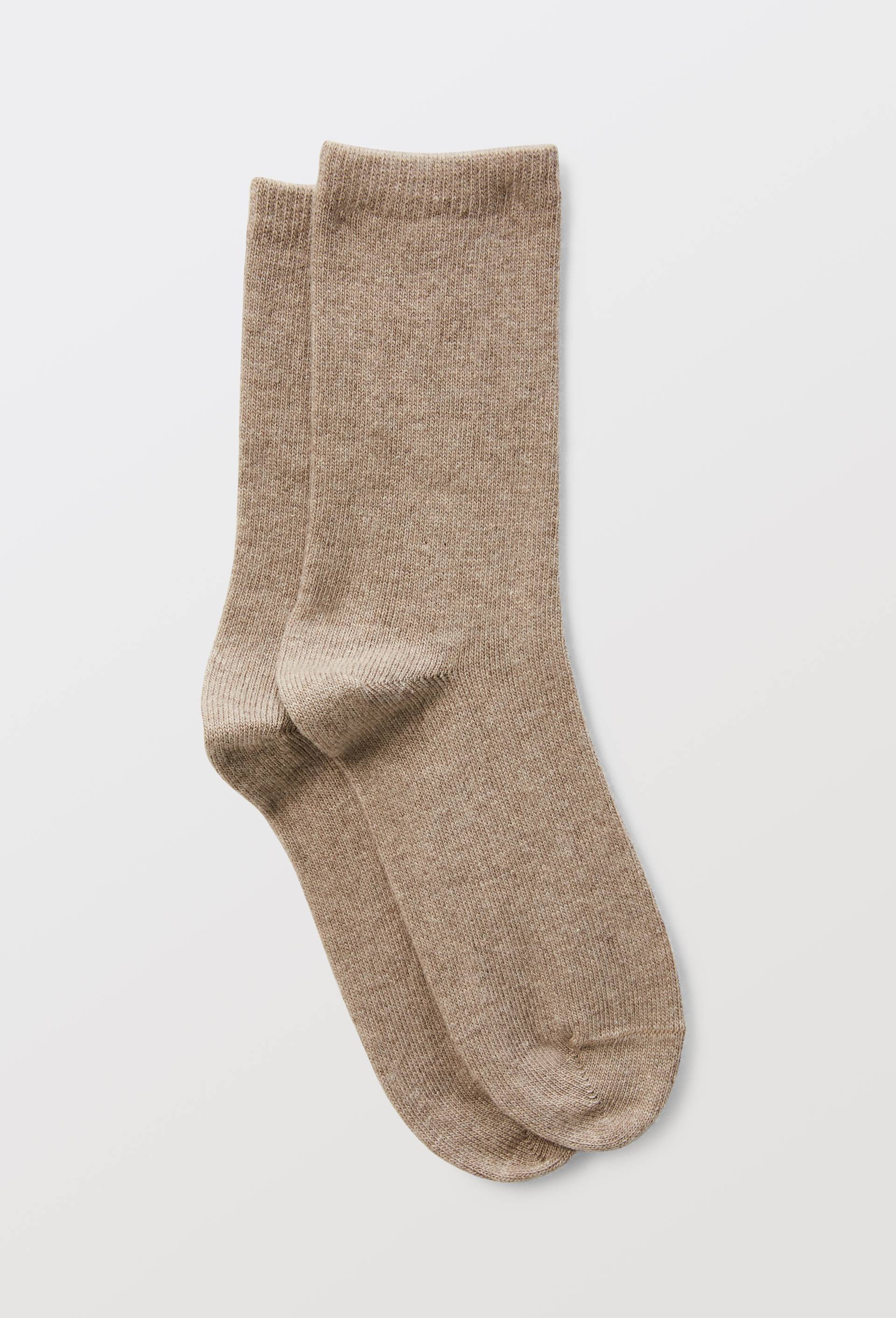 Paire de chaussettes contenant du cachemire Bleufor&ecirc;t, Beige, large image number 0.0