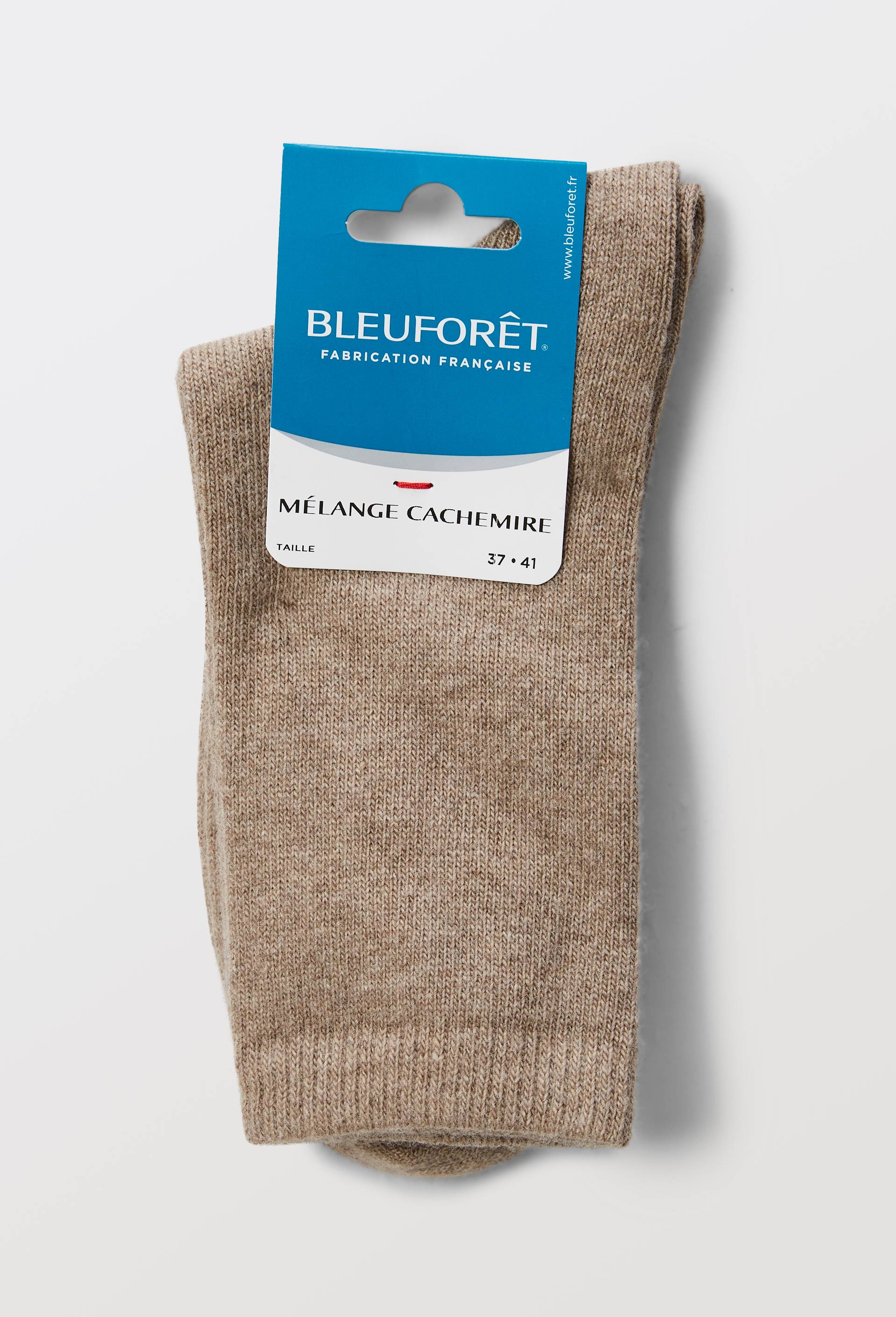 Paire de chaussettes contenant du cachemire Bleufor&ecirc;t, Beige, large image number 5