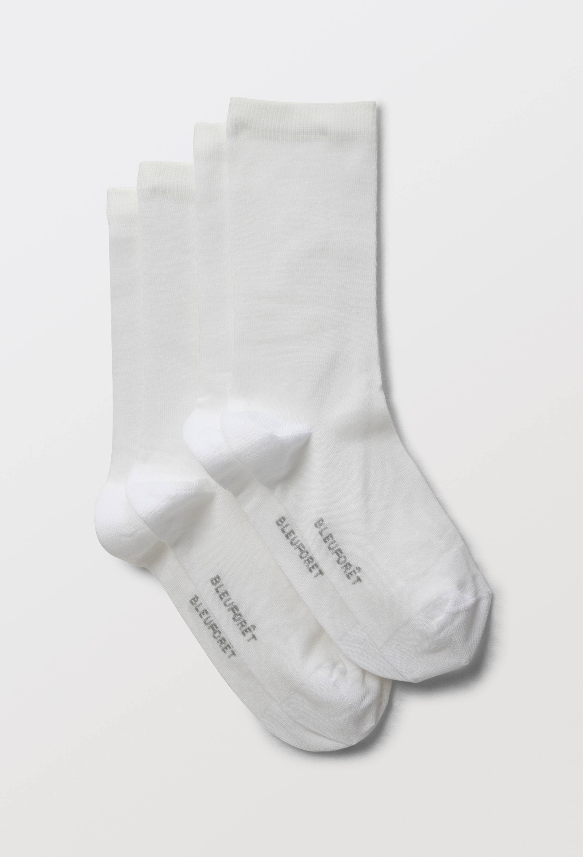 Lot de 2 paires de chaussettes en lyocell Bleufor&ecirc;t, Ecru, swatch image