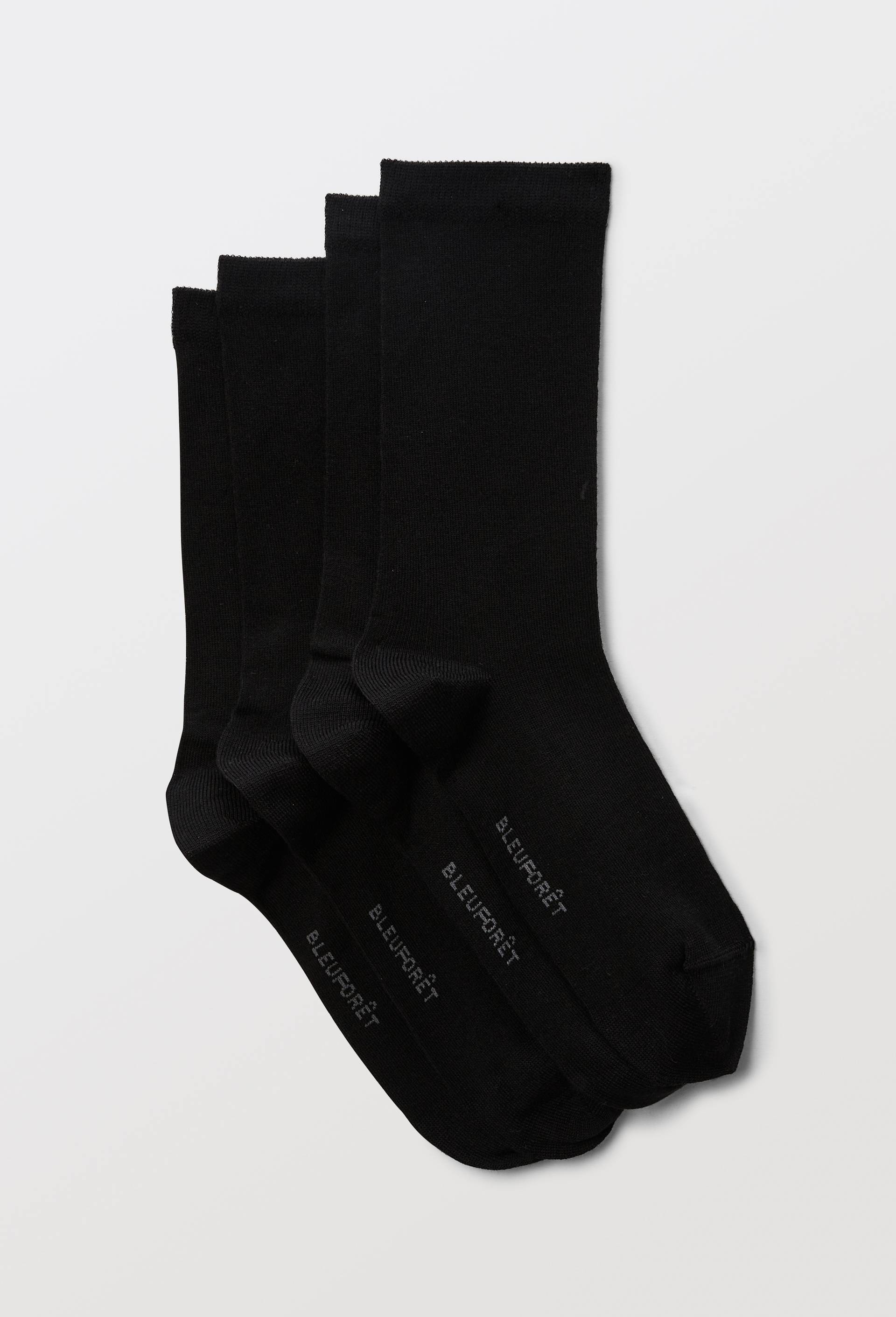 Lot de 2 paires de chaussettes en lyocell Bleufor&ecirc;t, Noir, swatch image