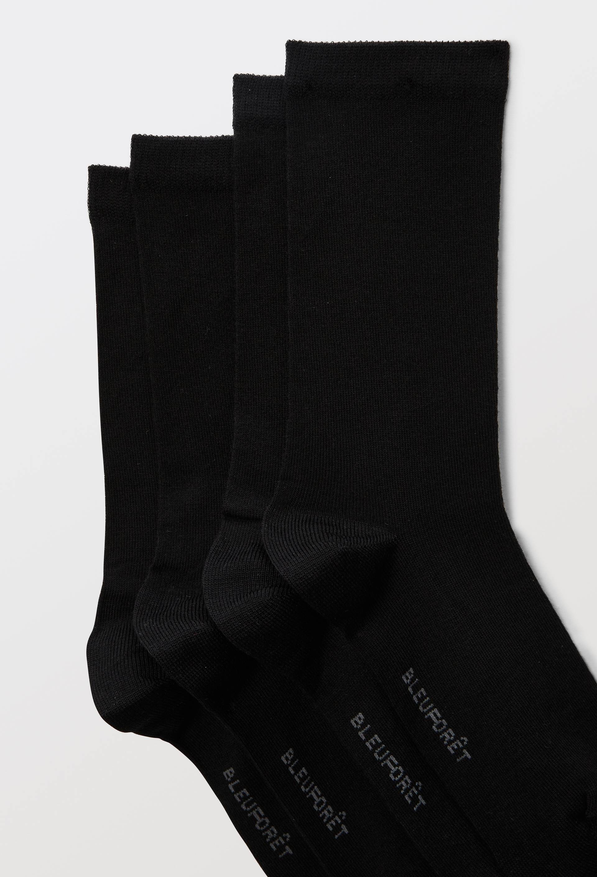 Lot de 2 paires de chaussettes en lyocell Bleufor&ecirc;t, Noir, large image number 1.0