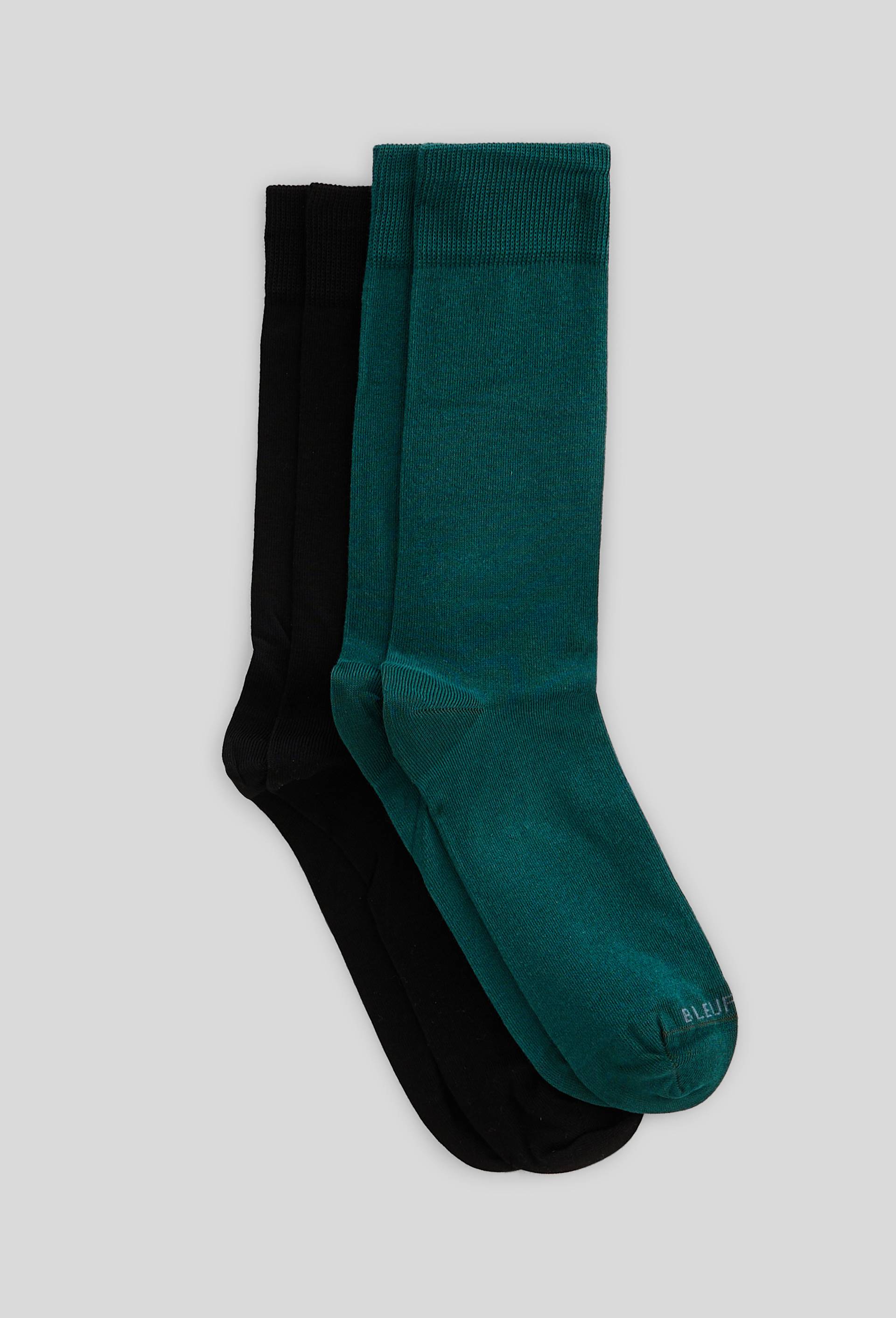 Lot de 2 paires de chaussettes en coton Bleuforêt, Vert, swatch image
