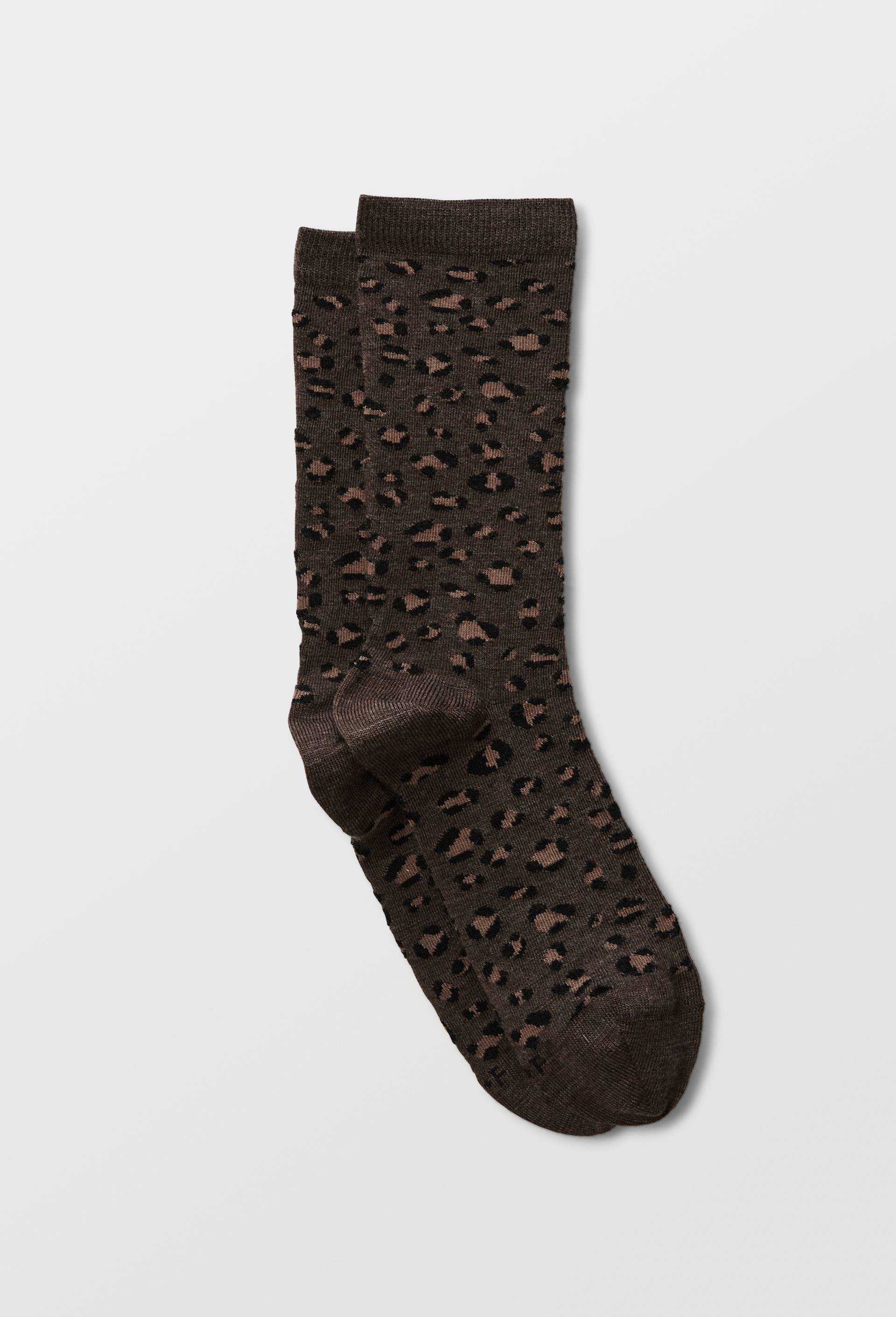 Paire de chaussettes en coton motif animalier Bleufor&ecirc;t, Brun, large image number 0