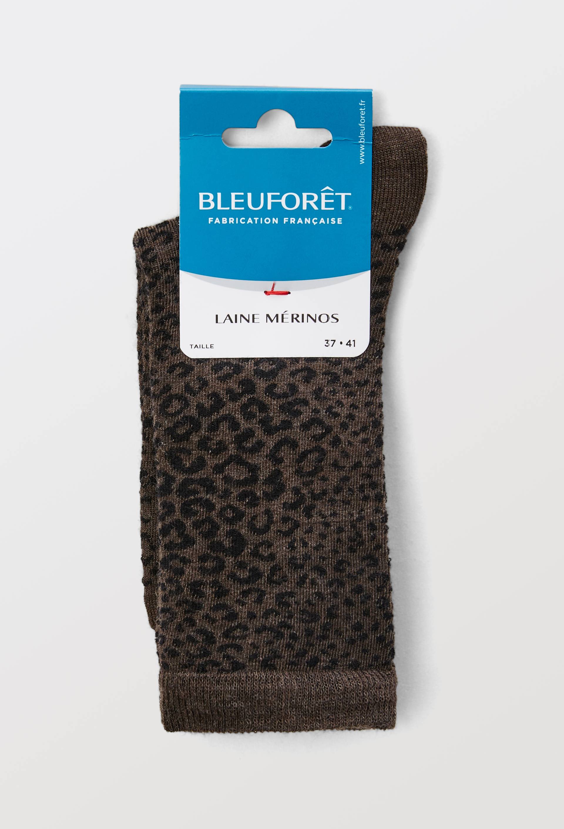 Paire de chaussettes en coton motif animalier Bleufor&ecirc;t, Brun, large image number 3
