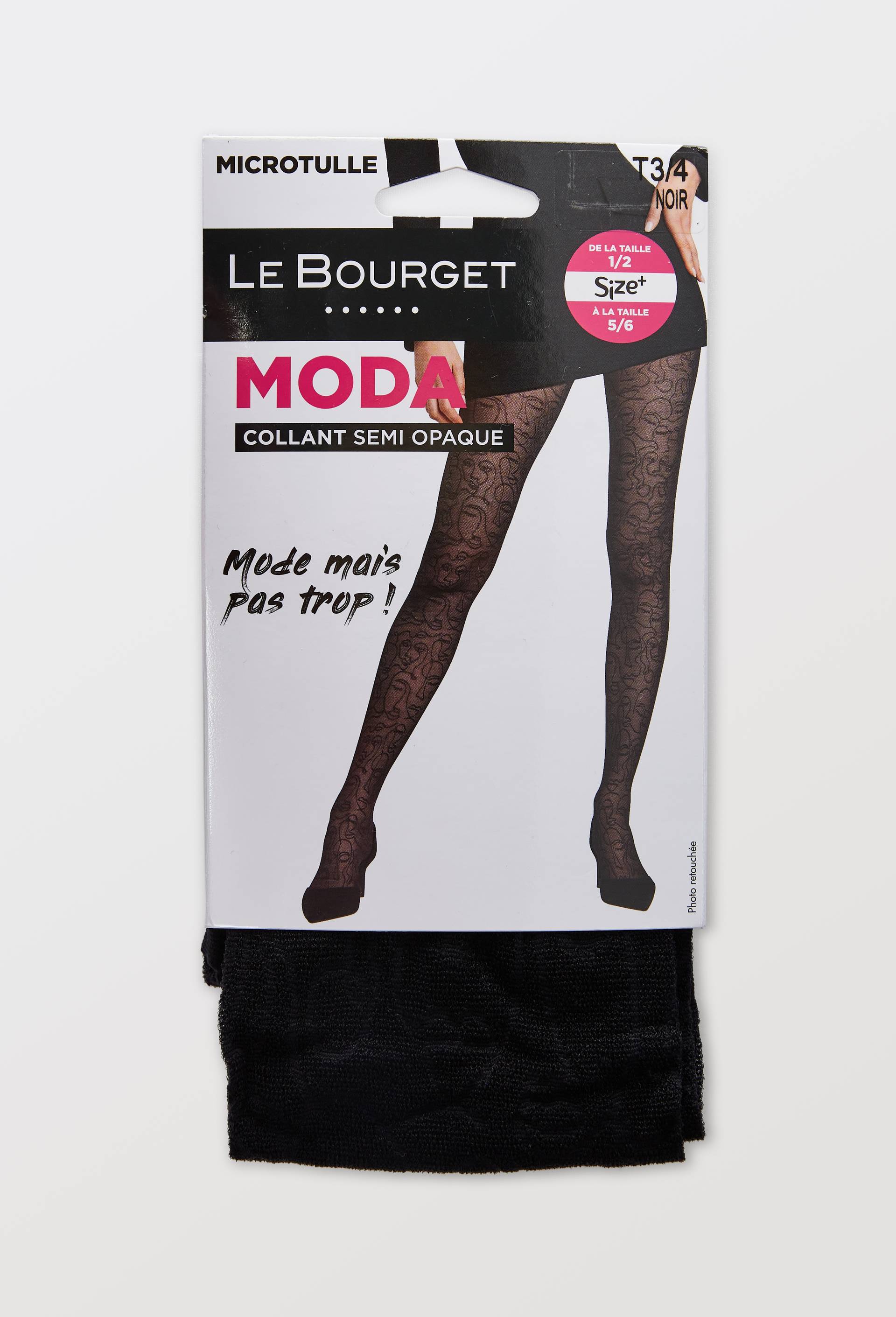Paire de collant fantaisie Le Bourget, Noir, large image number 1.0