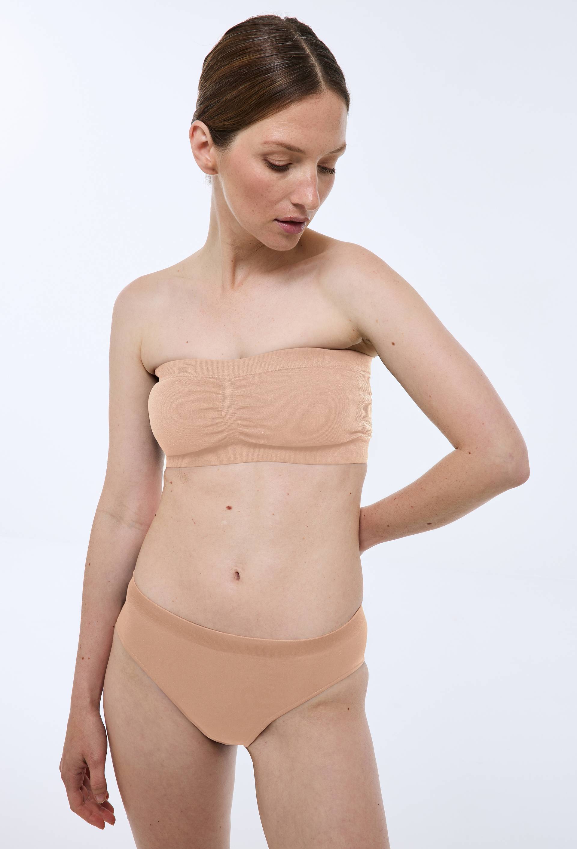 Bandeau sans coutures avec coques amovibles, Rose clair, large image number 0.0