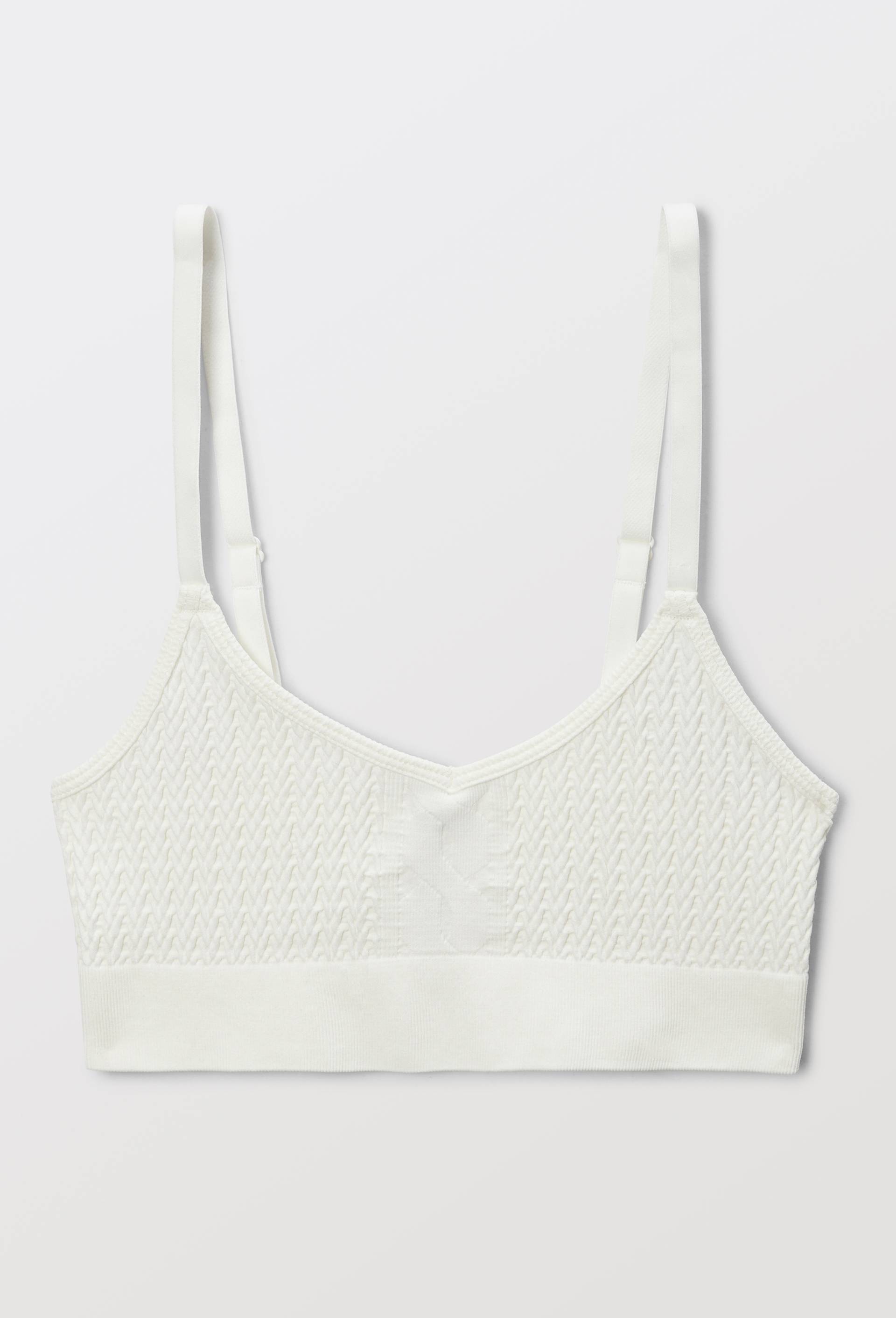Brassi&egrave;re MEGHAN sans coutures motif jacquard, Ecru, large image number 2.0