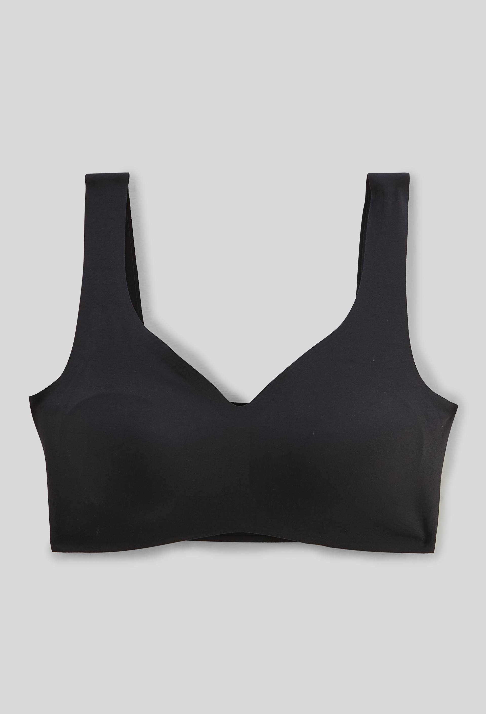 Brassi&egrave;re confort en microfibre avec coques amovibles, Noir, large image number 2.0
