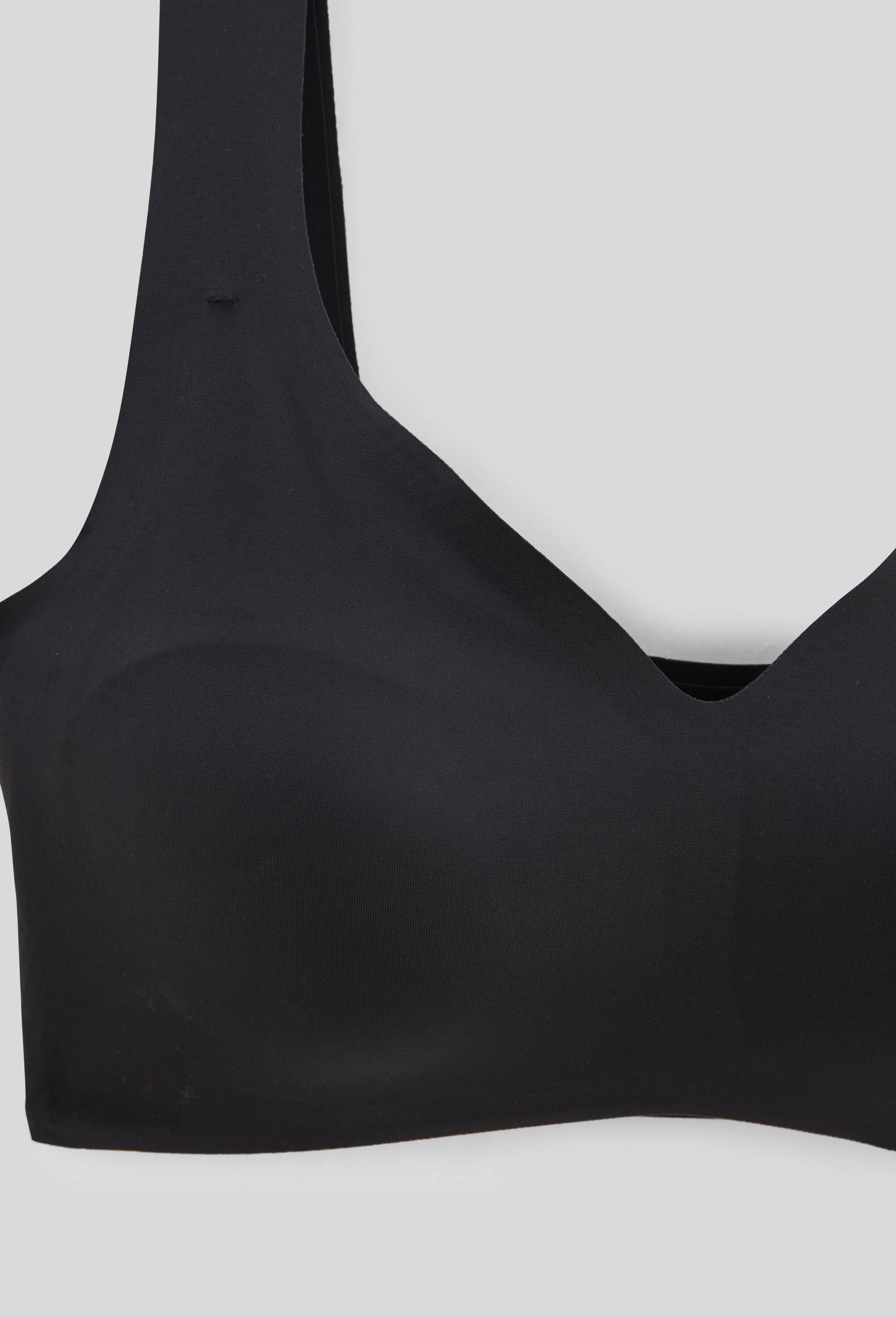 Brassi&egrave;re confort en microfibre avec coques amovibles, Noir, large image number 4