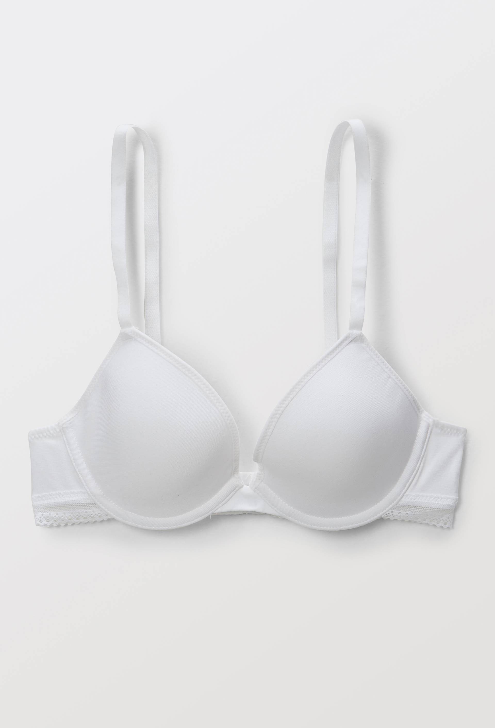 Soutien-gorge coques fines avec armatures DIANE contenant du coton BIO GOTS, Blanc, large image number 0