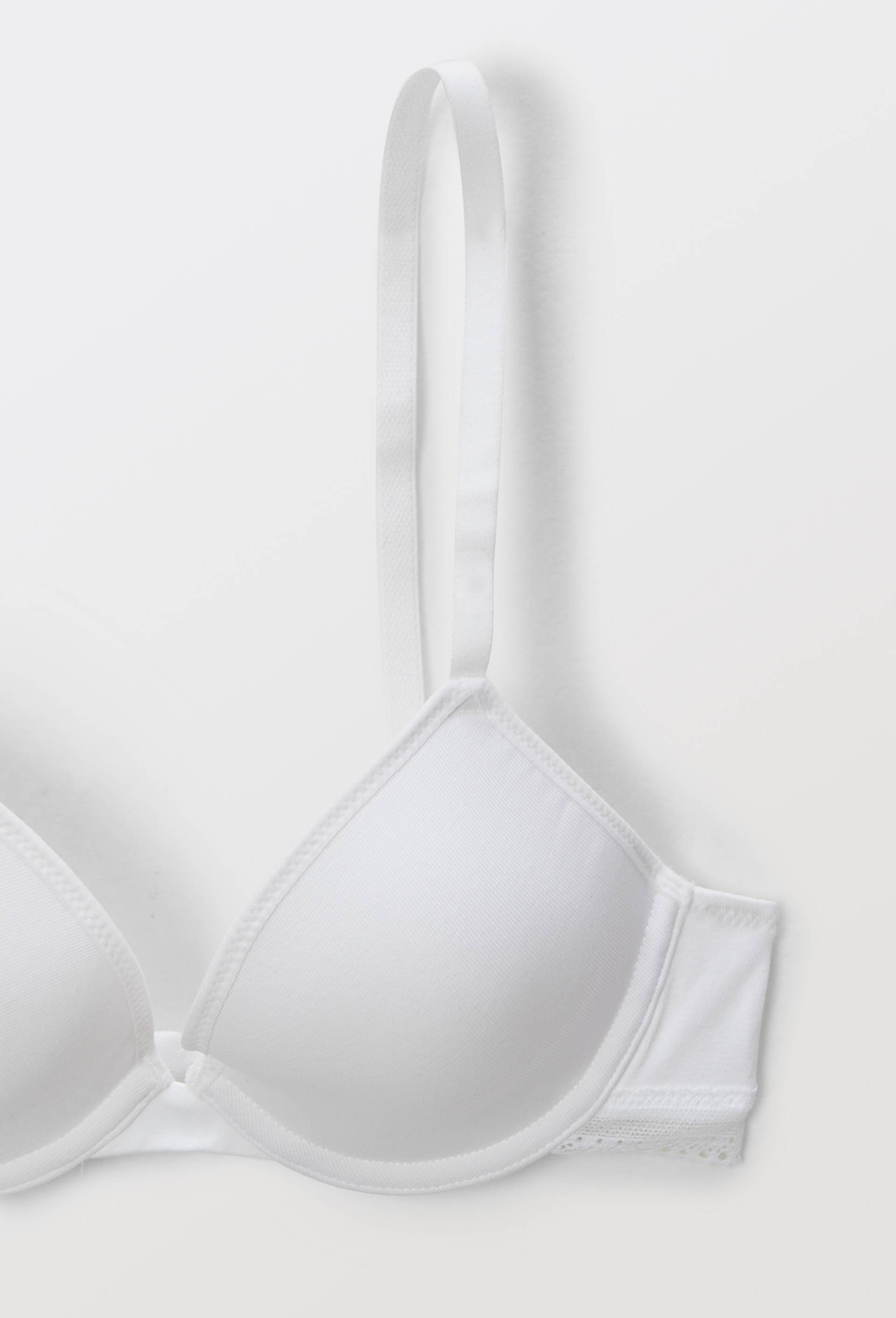 Soutien-gorge coques fines avec armatures DIANE contenant du coton BIO GOTS, Blanc, large image number 2.0