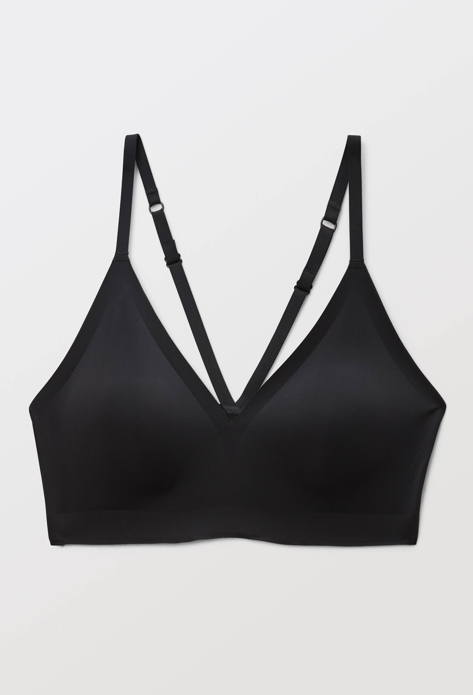 Brassi&egrave;re triangle padd&eacute;e invisible ALEXIA en microfibre, Noir, large image number 2