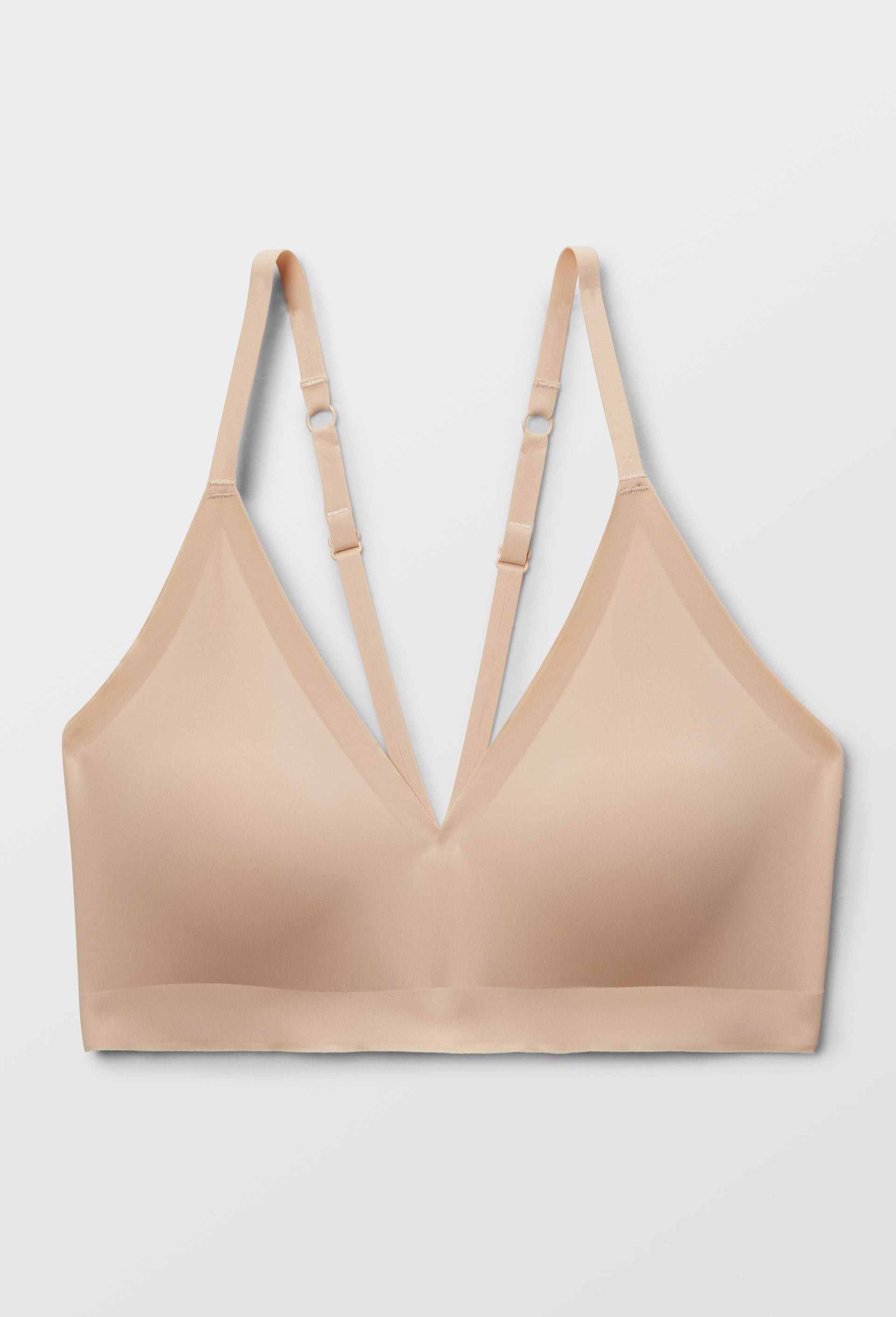 Brassi&egrave;re triangle padd&eacute;e invisible ALEXIA en microfibre, Rose clair, large image number 2.0