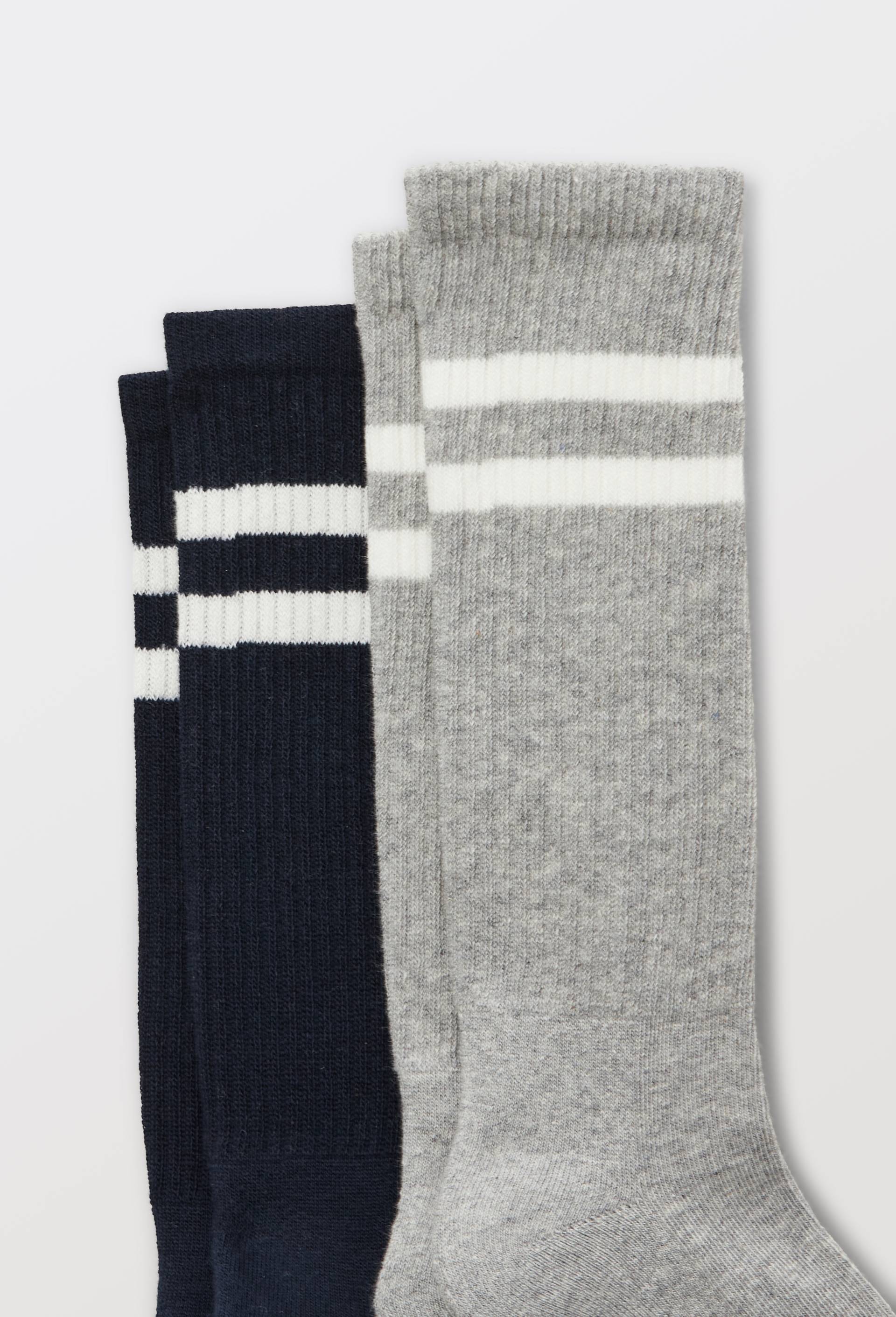 Lot de 2 paires de chaussettes sport fantaisie, Bleu fonc&eacute;, large image number 1.0