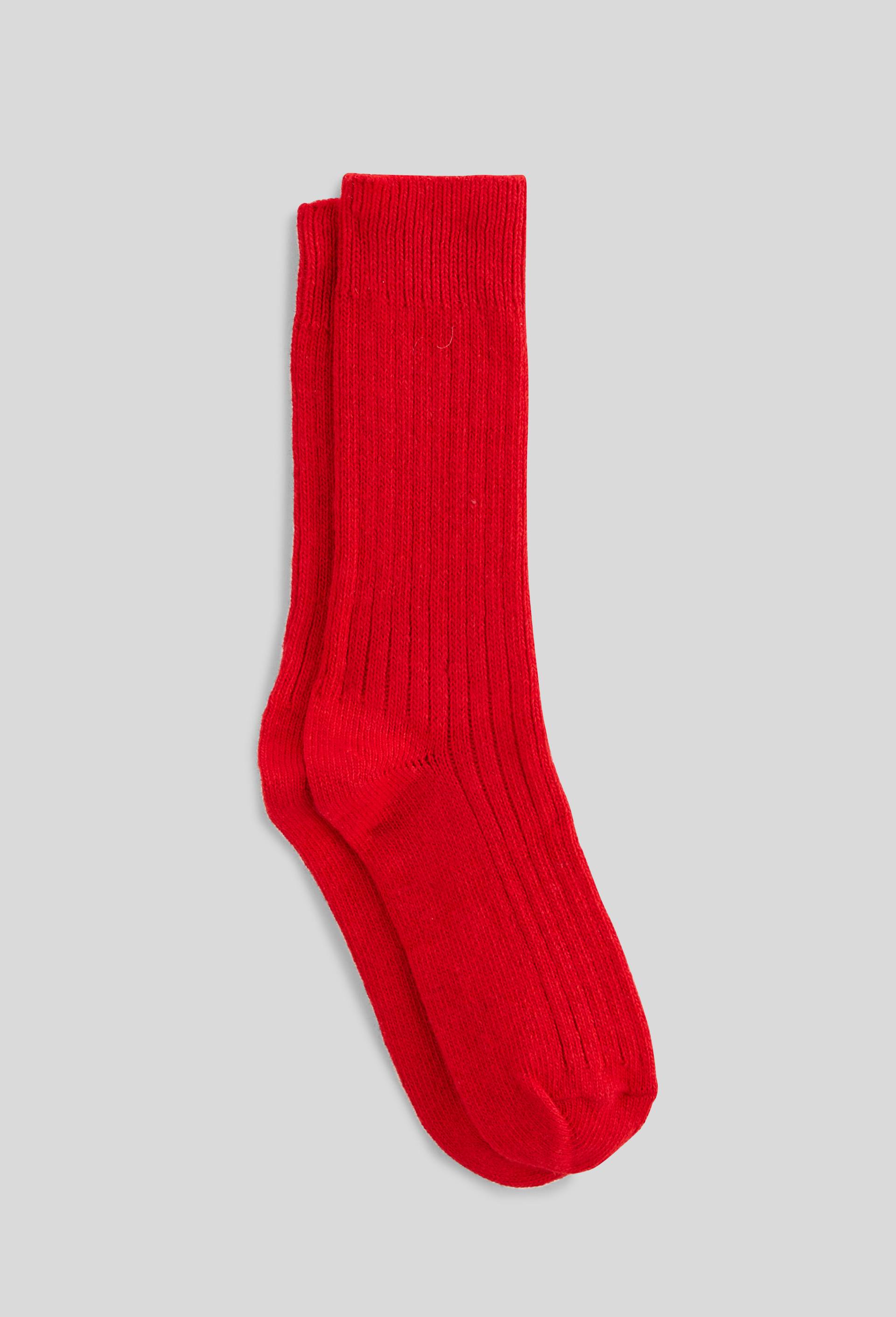Paire de chaussettes contenant du cachemire Monoprix, Rouge, large image number 0