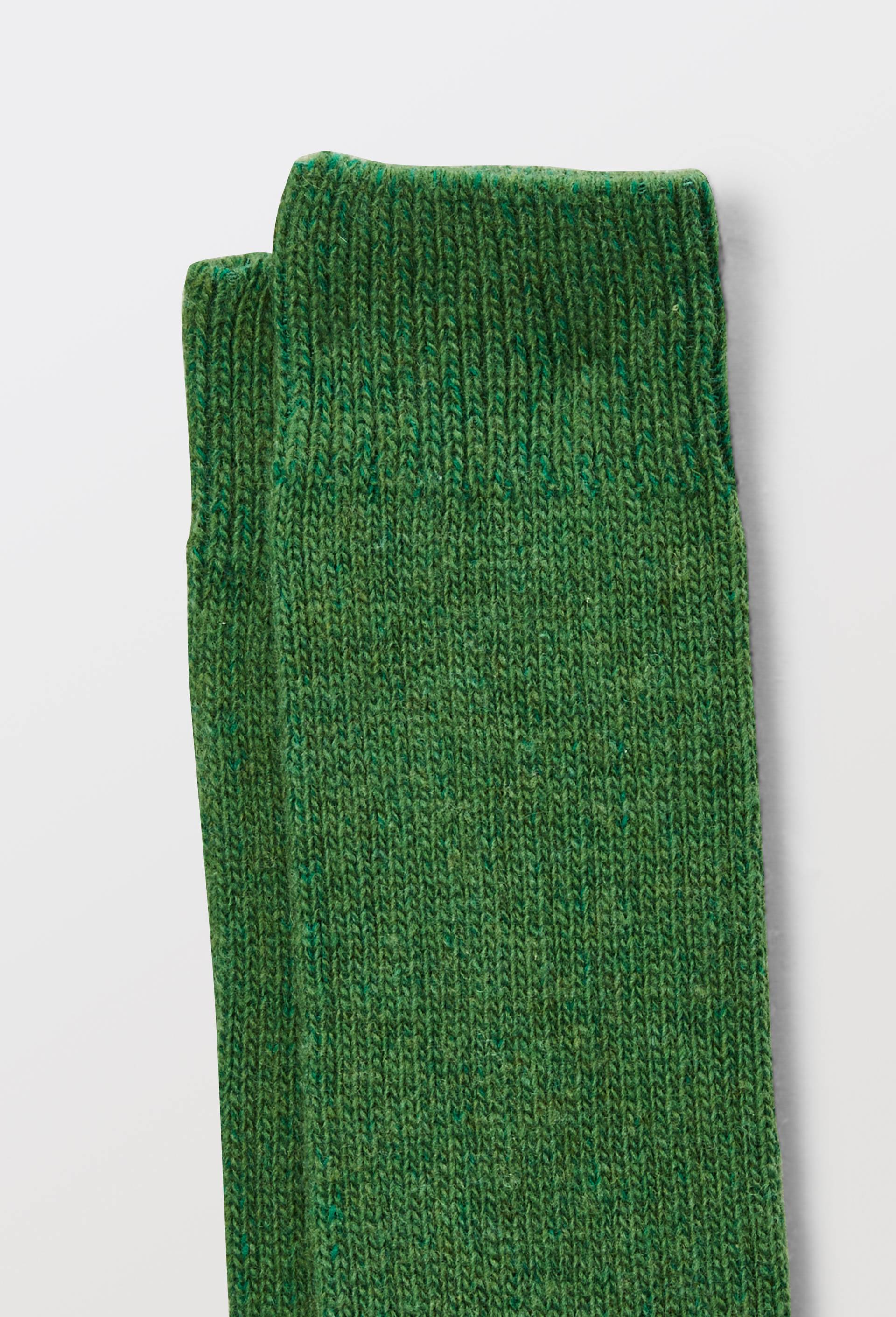 Paire de chaussettes contenant du cachemire Monoprix, Vert fonc&eacute;, large image number 1