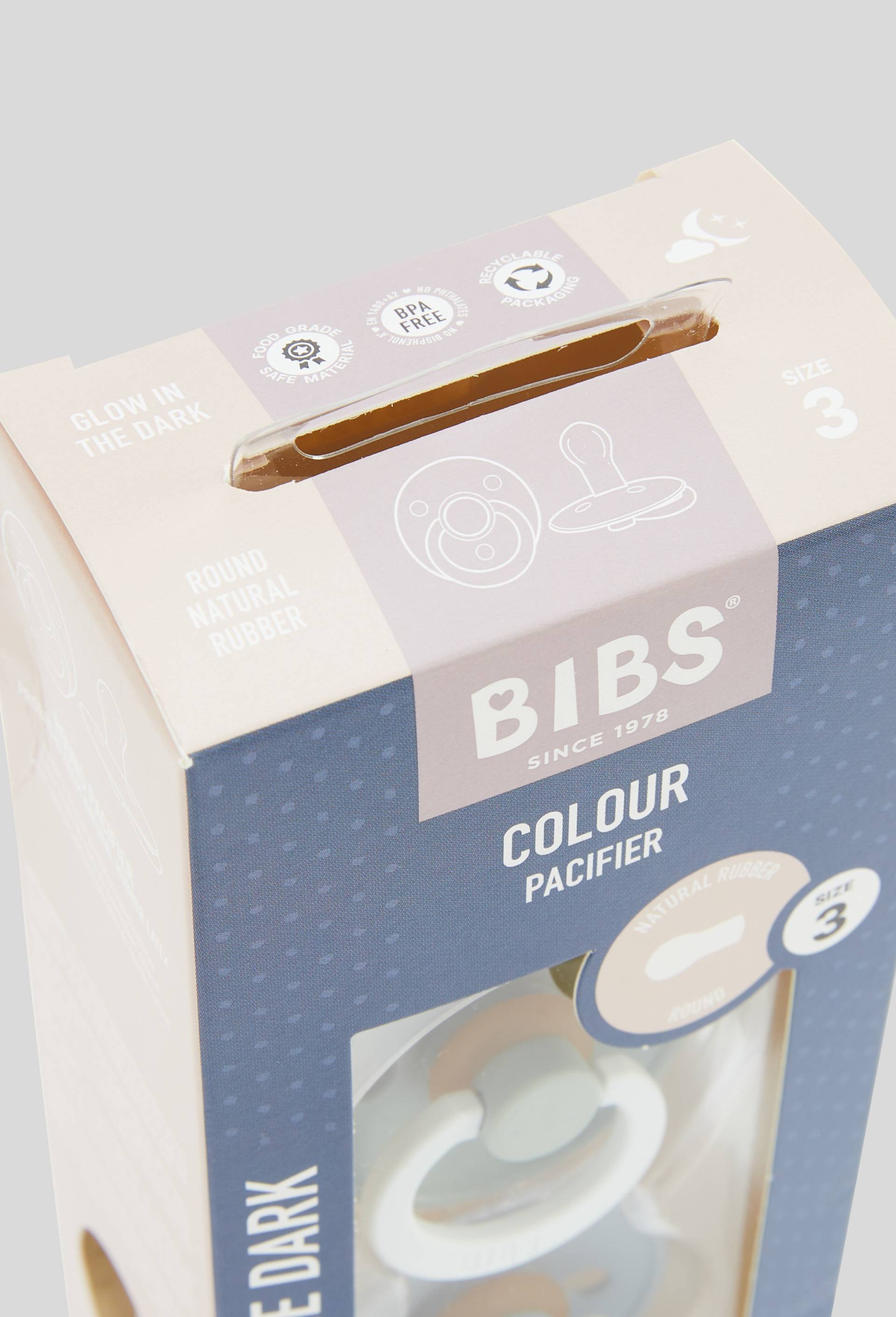 Pack de 2 sucettes Colour Caoutchouc phosphorescente 18 et + mois, Vert, large image number 1.0