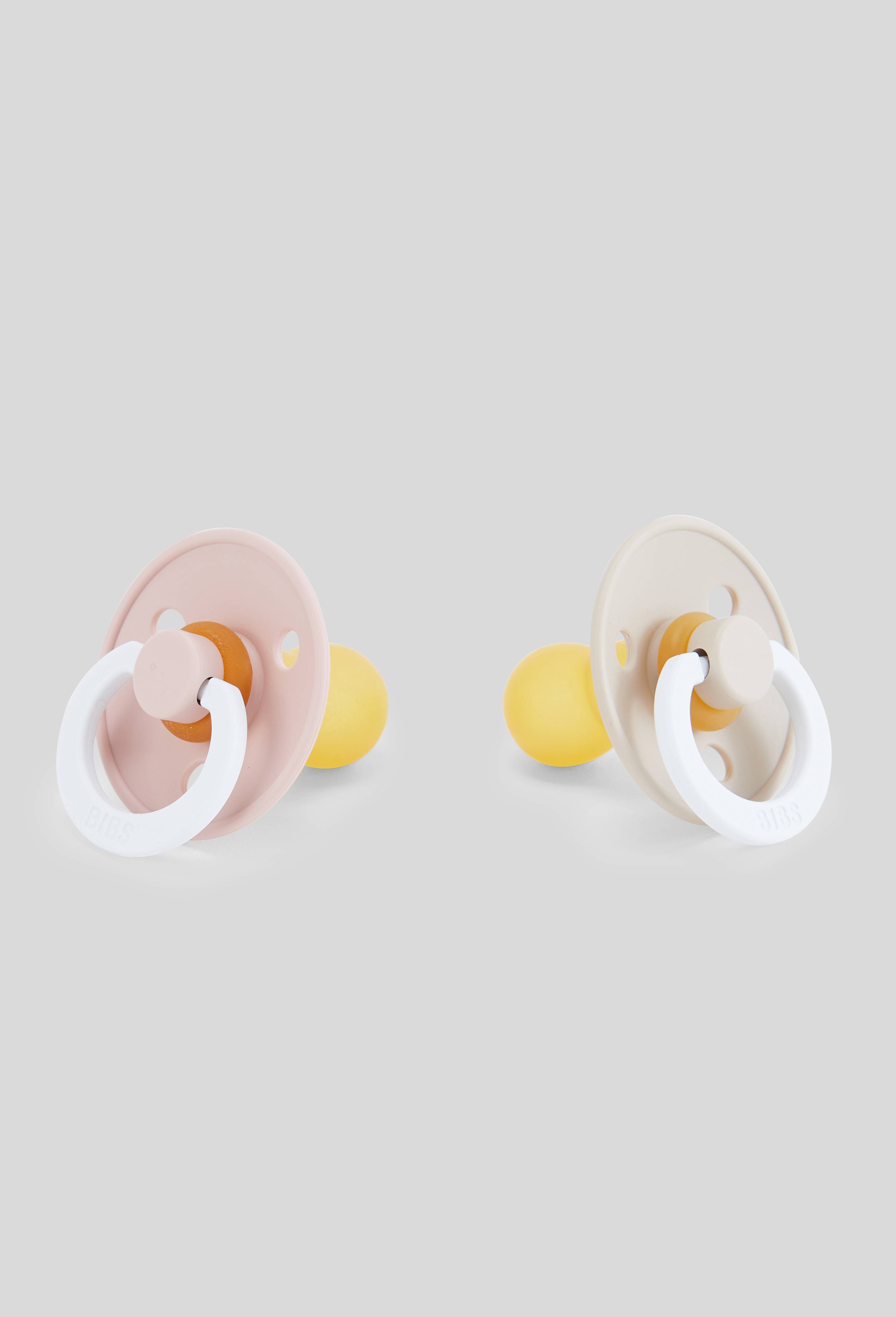 Pack de 2 sucettes Colour Caoutchouc phosphorescente 18 et + mois, Rose clair, large image number 0