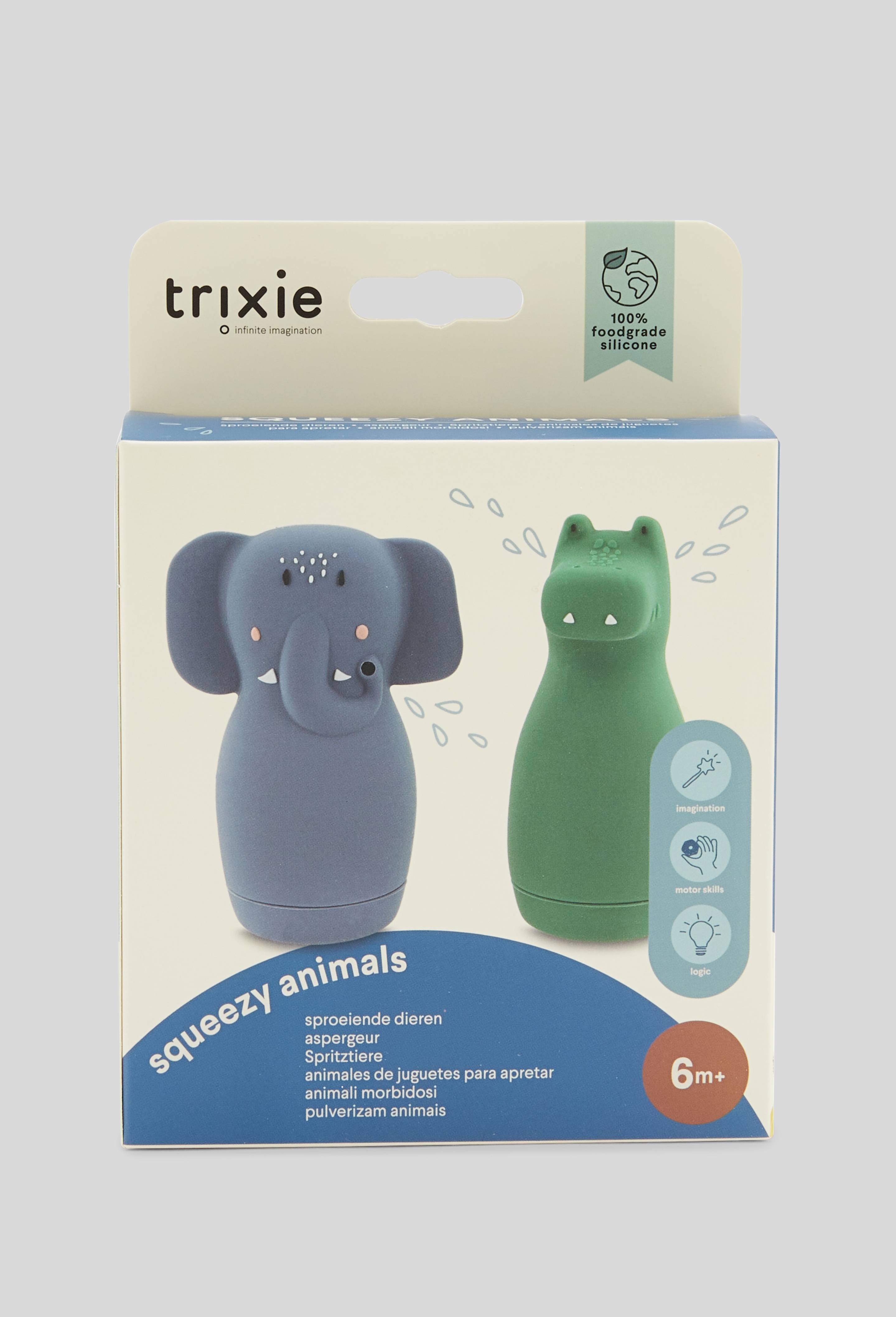Jouets de bain aspergeur Mrs. El&eacute;phant & Mr. Crocodile (2 pi&egrave;ces), Multicolore, large image number 2